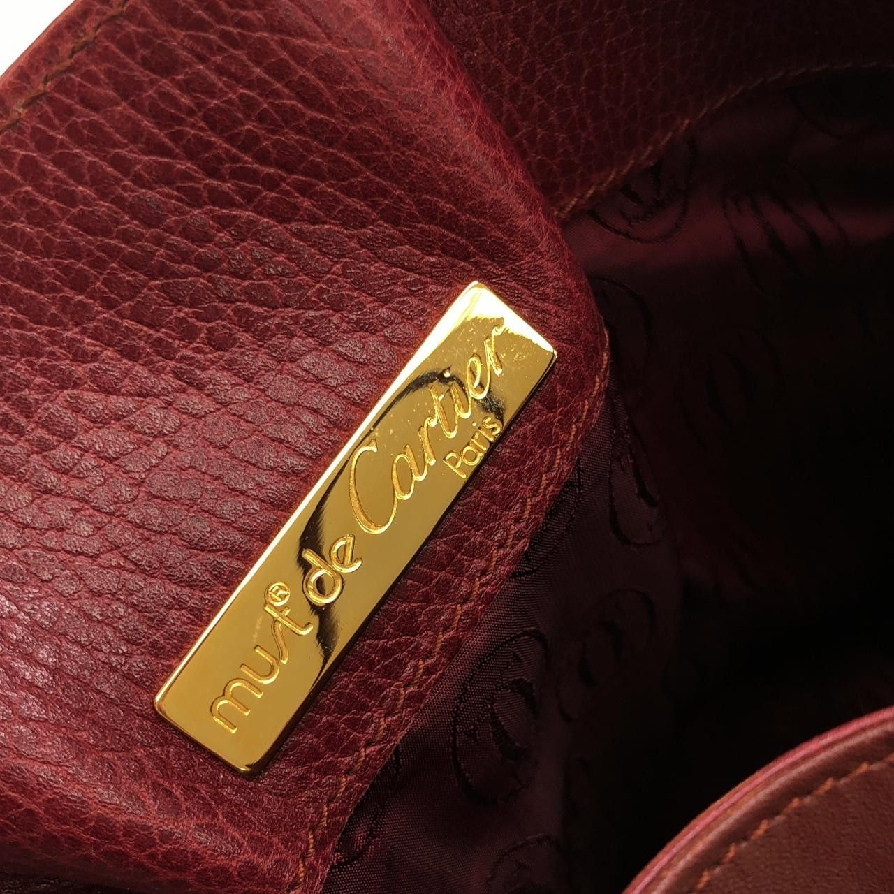 Cartier Cartier Cartier Leather Shoulder Bag Leather Shoulder Bag DUTY FREE for USA Size ONE SIZE - 8 Thumbnail