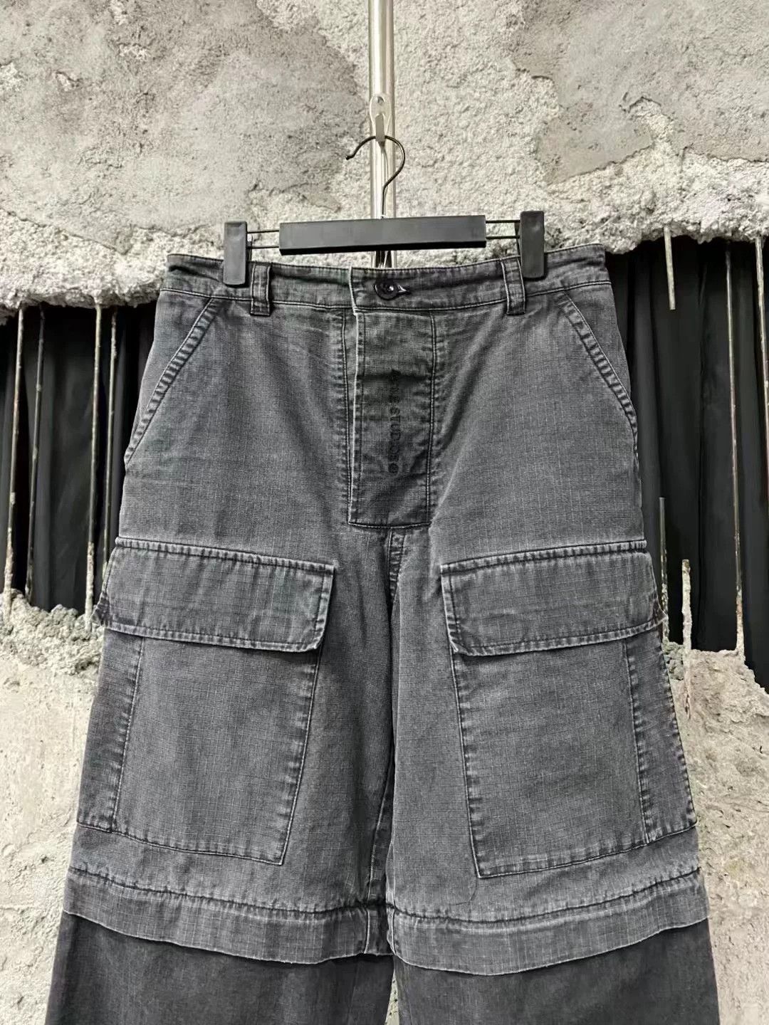 Acne Studios Acne Studios Black Denim Convertible Cargo Pants Size US 30 / EU 46 - 3 Thumbnail