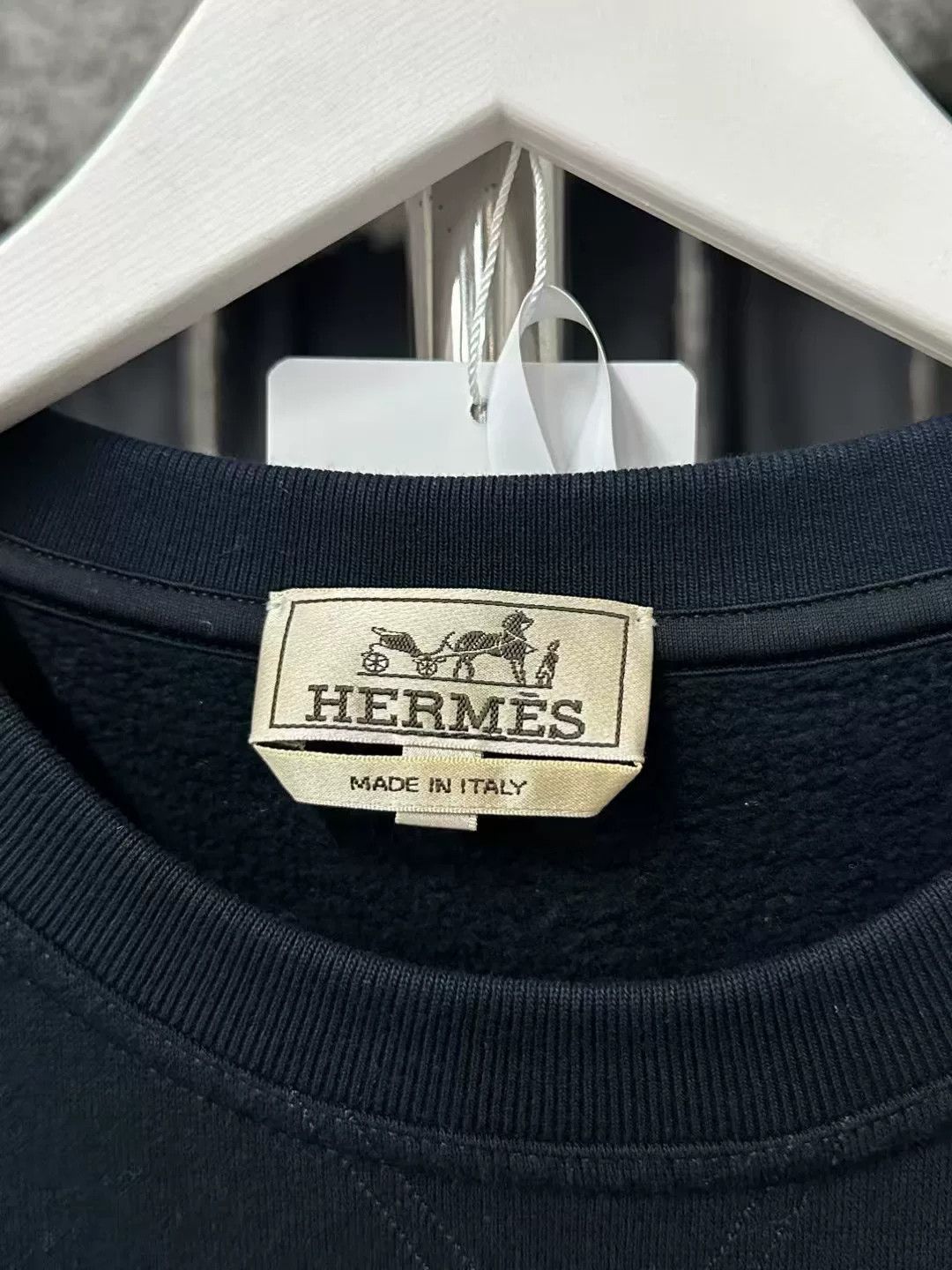 Hermes Hermes Horseshoe Leather Patch Sweatshirt Size US L / EU 52-54 / 3 - 5 Thumbnail