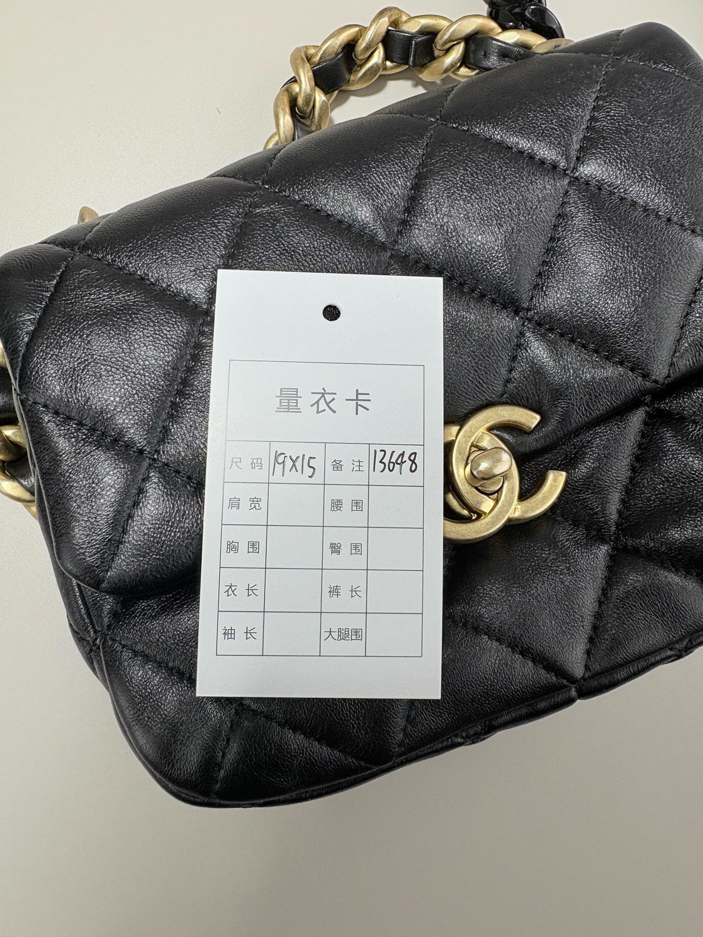 Chanel CHANEL 22S Lambskin Thick Chain Black Gold Mini Size ONE SIZE - 9 Thumbnail