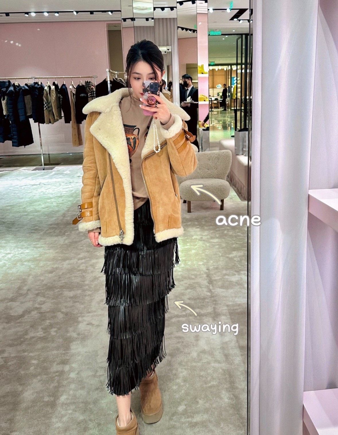 Acne Studios Acne Studios Shearling Moto Jacket Size XXS / US 00 / IT 34 - 8 Thumbnail