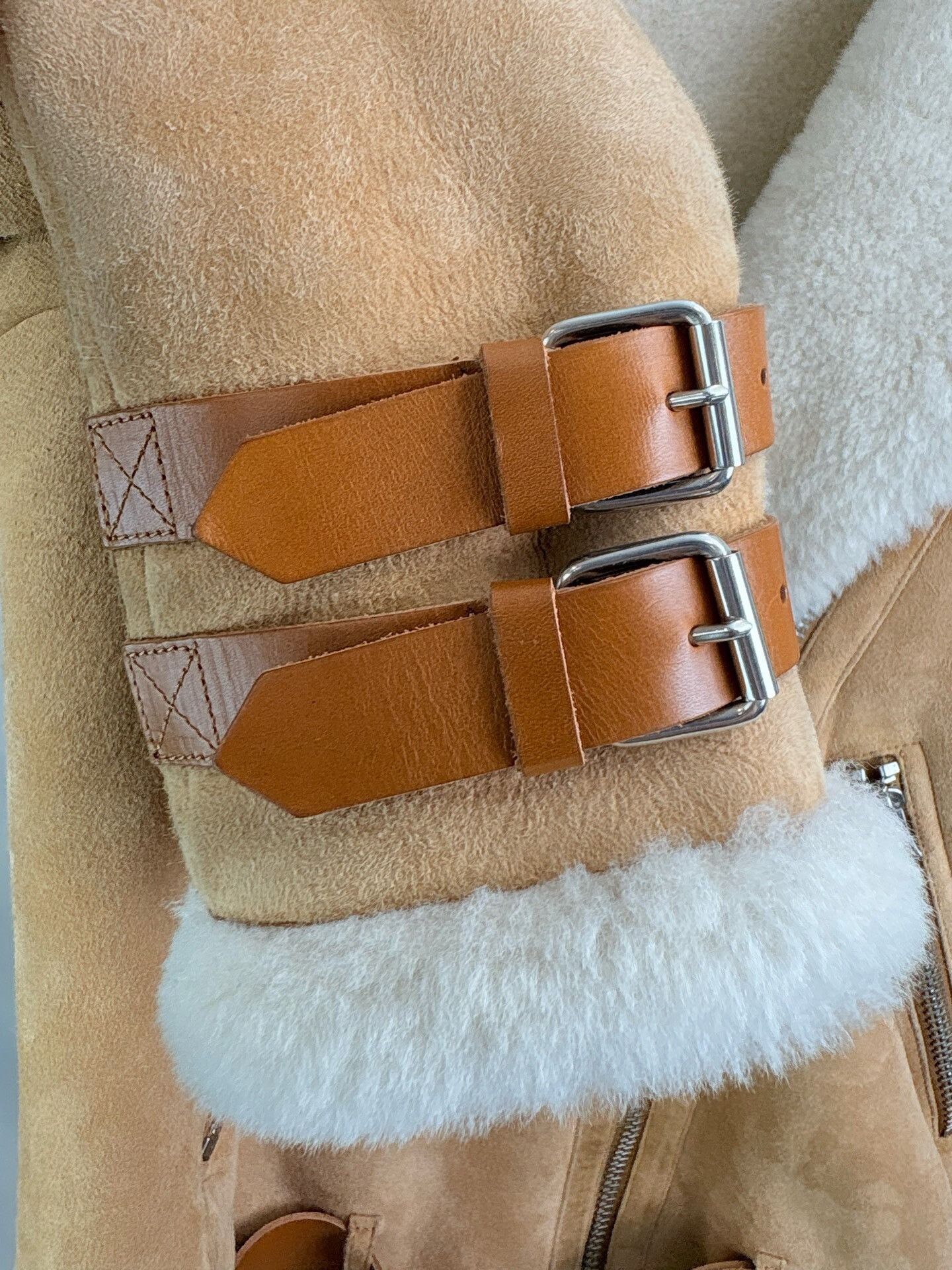 Acne Studios Acne Studios Shearling Moto Jacket Size XXS / US 00 / IT 34 - 4 Thumbnail