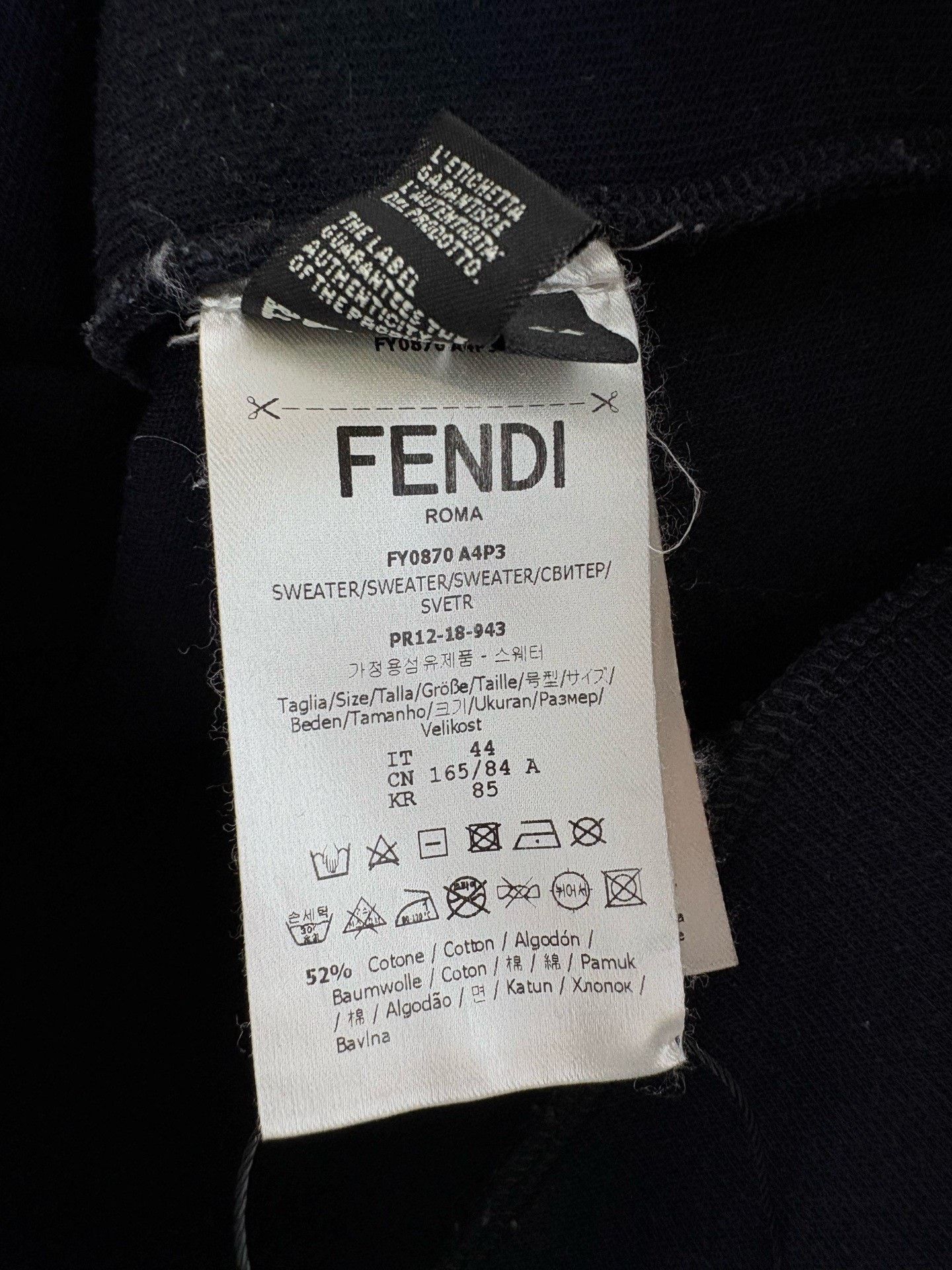 Fendi FENDI Double F Logo Crewneck Hoodie Size US S / EU 44-46 / 1 - 5 Thumbnail