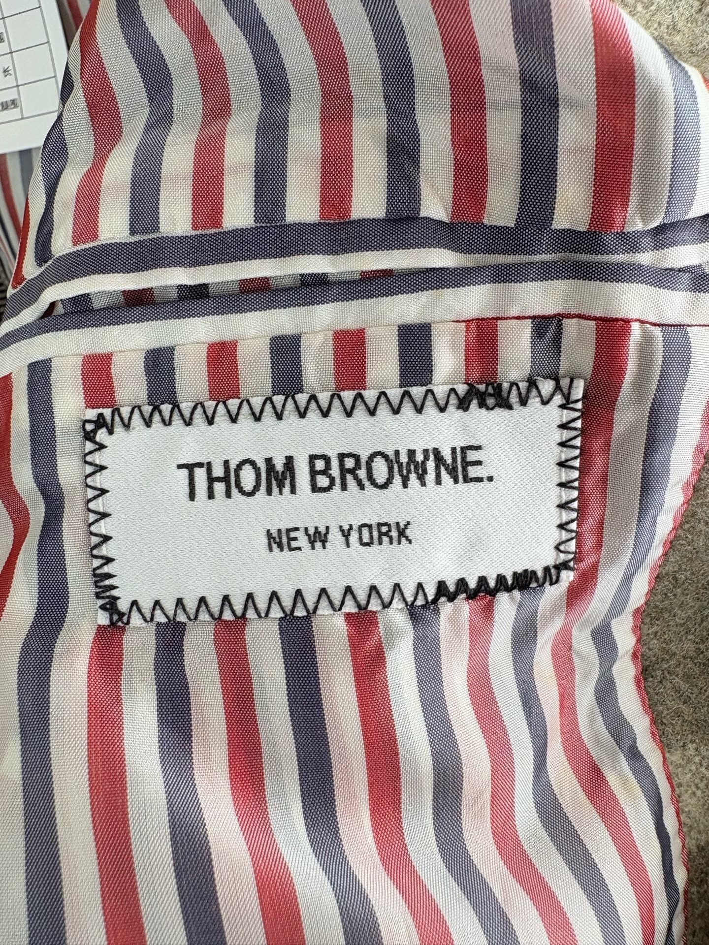 Thom Browne THOM BROWNE Wool Leather Baseball Jacket Size US S / EU 44-46 / 1 - 3 Thumbnail
