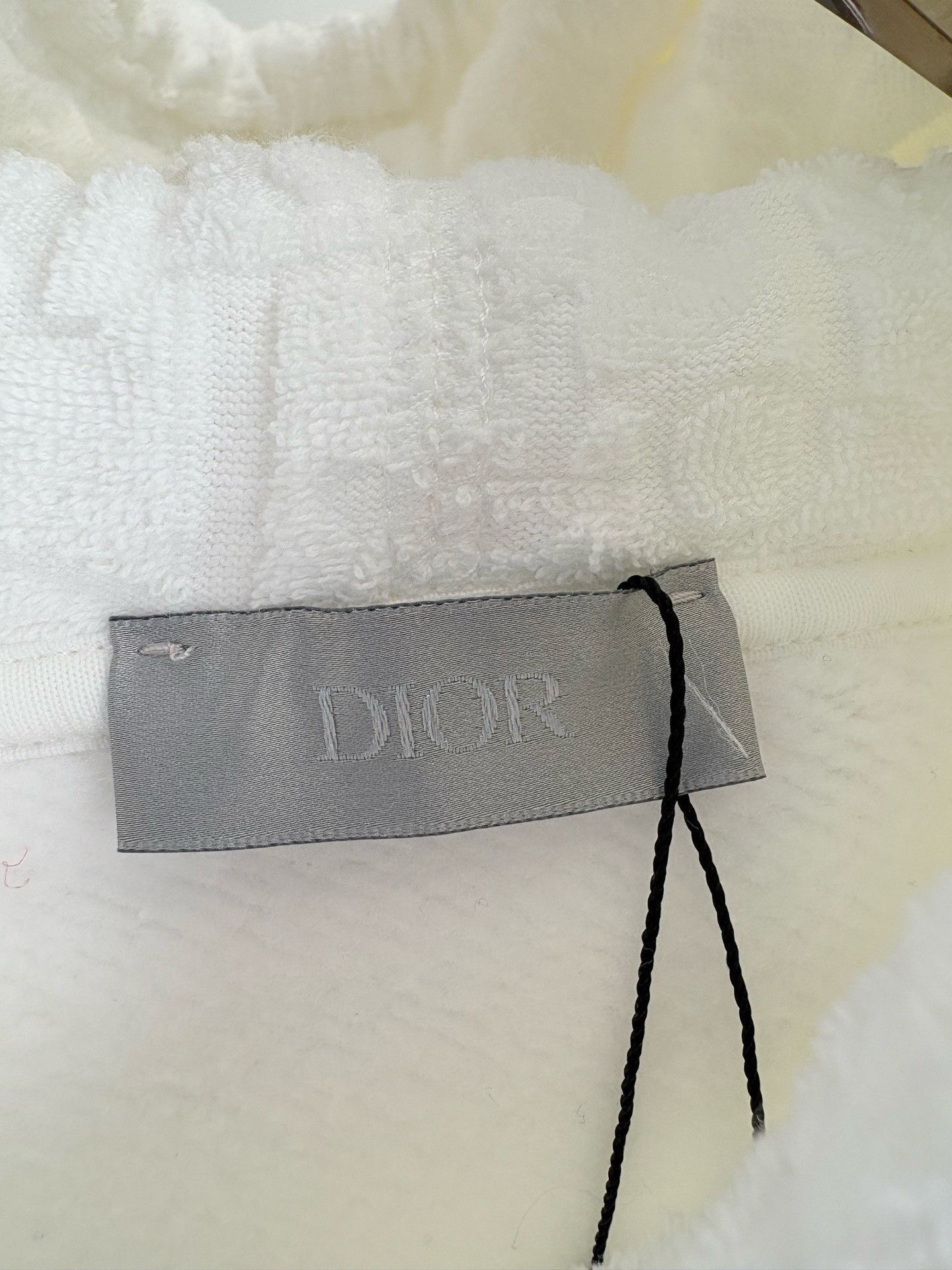 Dior DIOR White Terry Full Logo Hoodie Size US S / EU 44-46 / 1 - 4 Thumbnail