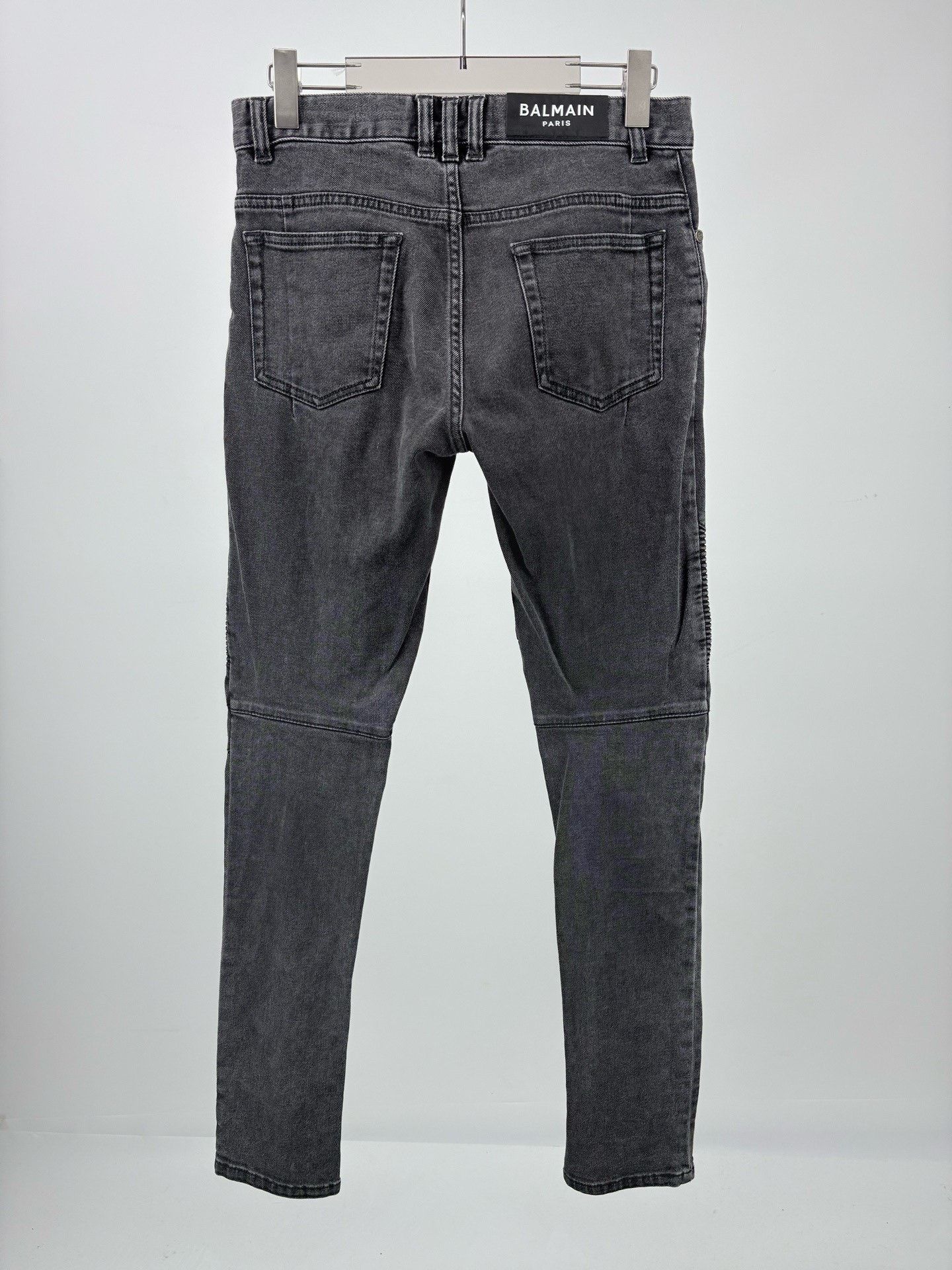 Balmain Balmain Washed Distressed Patchwork Jeans Size US 30 / EU 46 - 2 Thumbnail