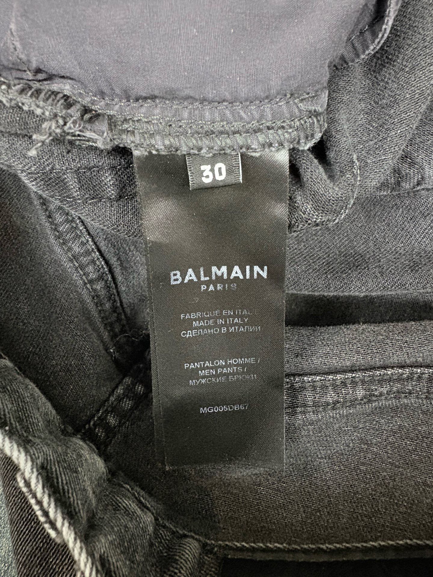 Balmain Balmain Washed Distressed Patchwork Jeans Size US 30 / EU 46 - 4 Thumbnail