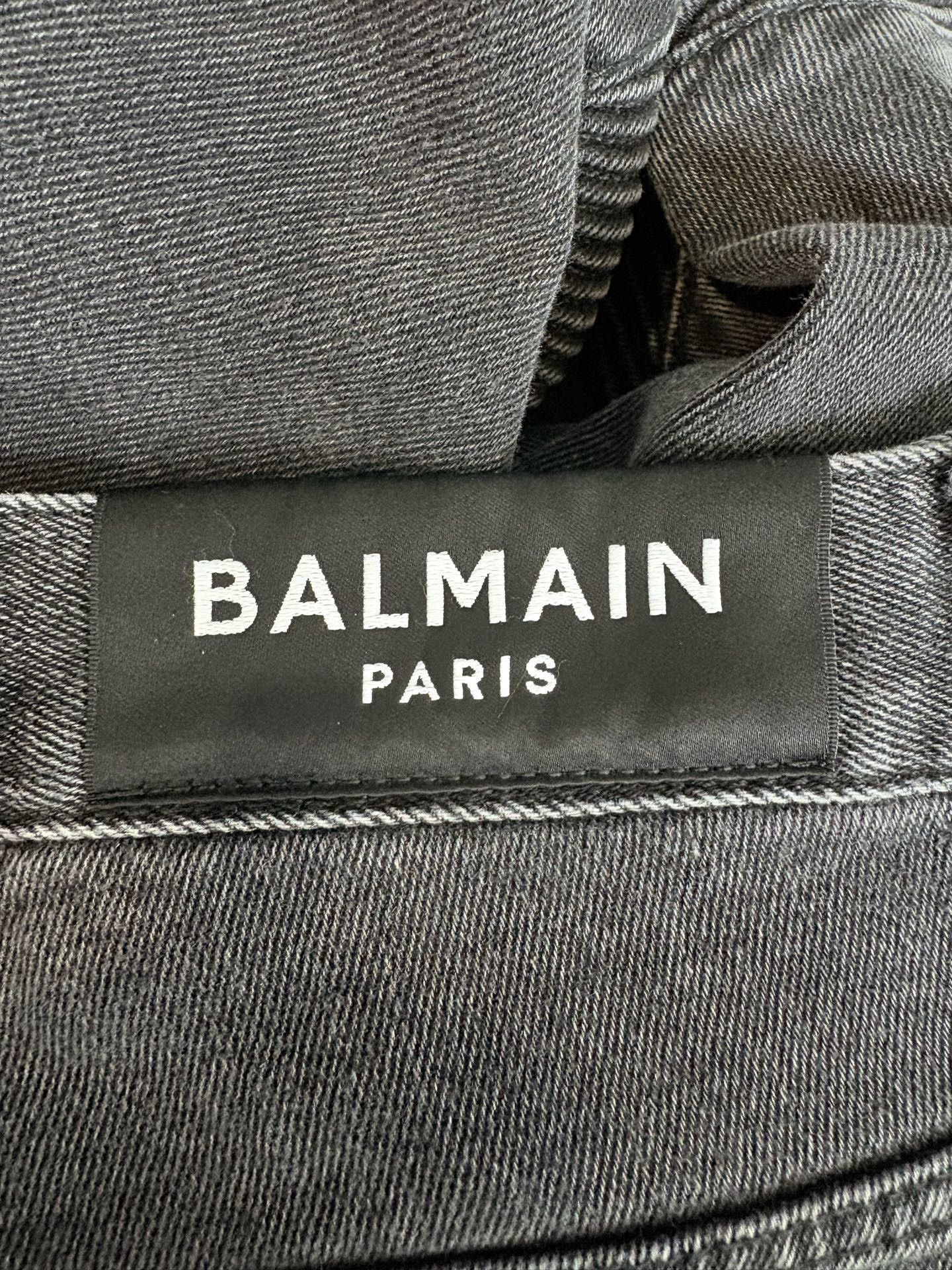 Balmain Balmain Washed Distressed Patchwork Jeans Size US 30 / EU 46 - 3 Thumbnail