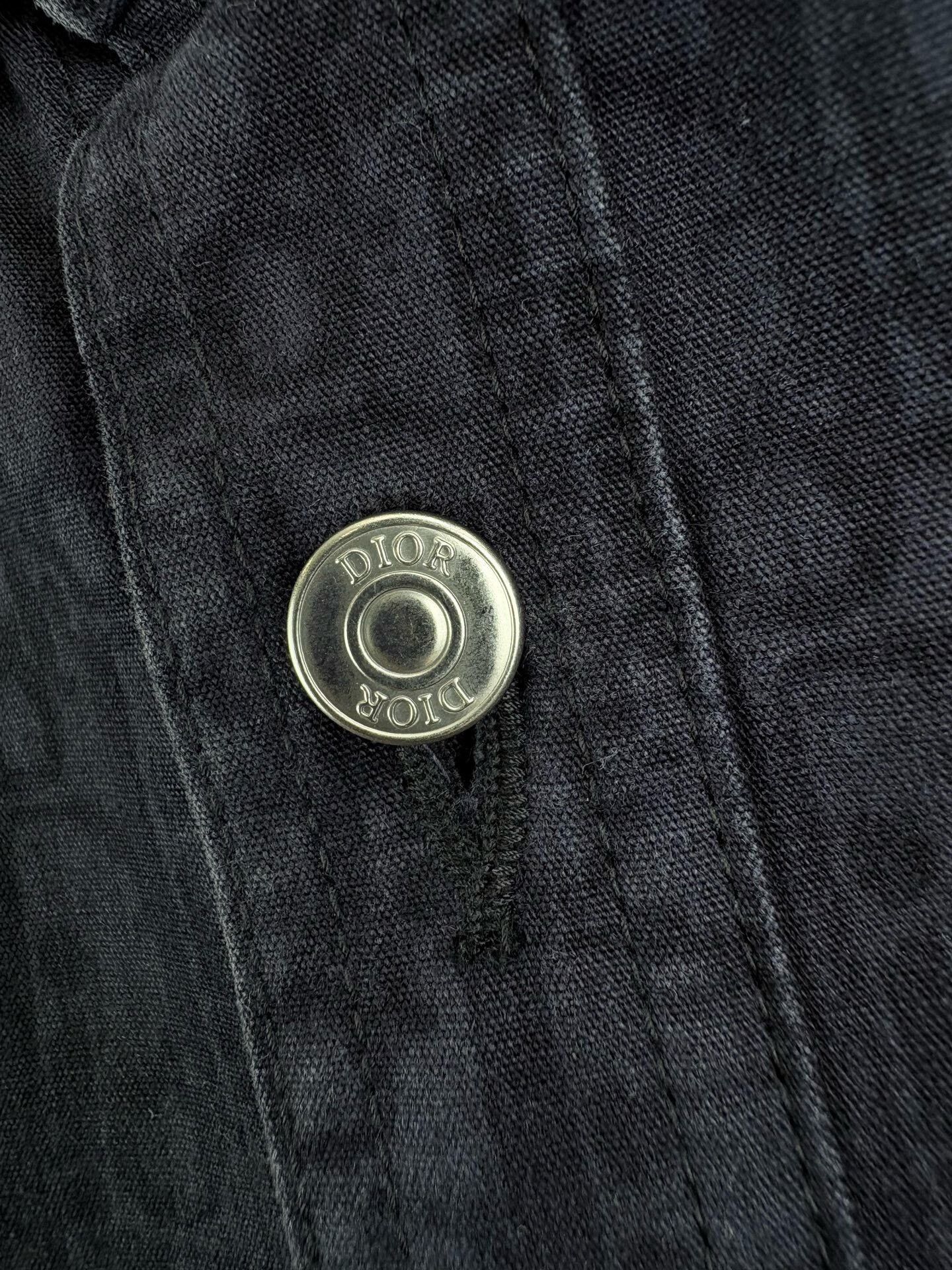 Dior DIOR Blue-Purple Monogram Denim Shirt Size US S / EU 44-46 / 1 - 2 Thumbnail