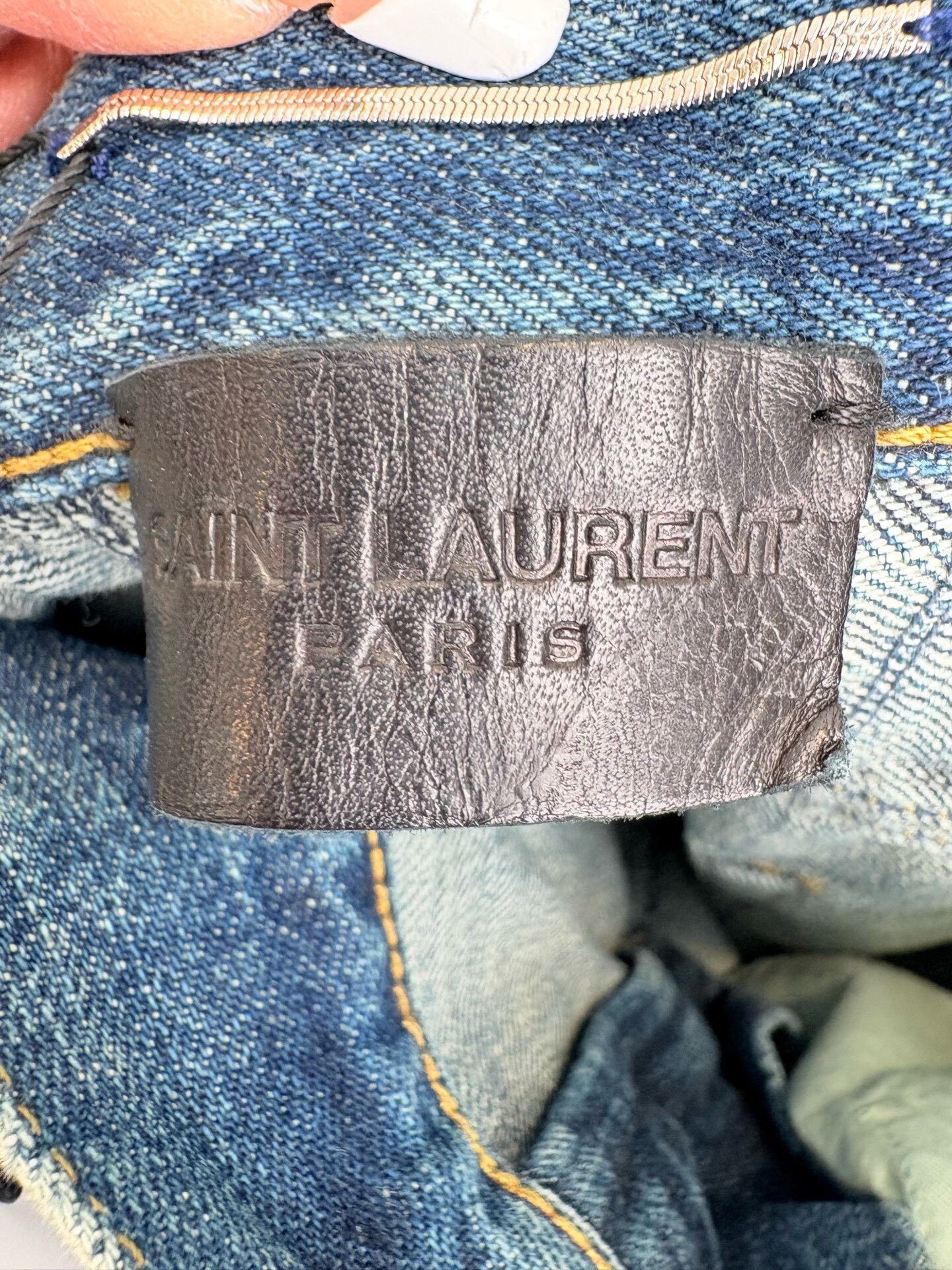 Saint Laurent Paris SAINT LAURENT SLP Washed Blue Jeans Size 26" / US 2 / IT 38 - 5 Thumbnail