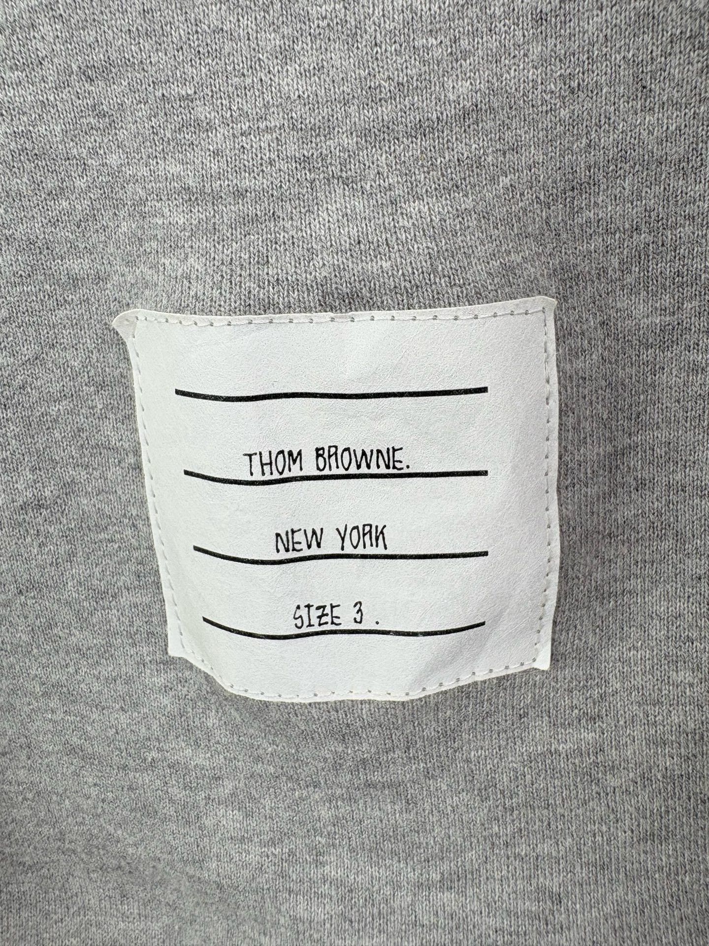 Thom Browne Thom Browne Rear Stripe Long-Sleeve Sweatshirt Size US L / EU 52-54 / 3 - 3 Thumbnail