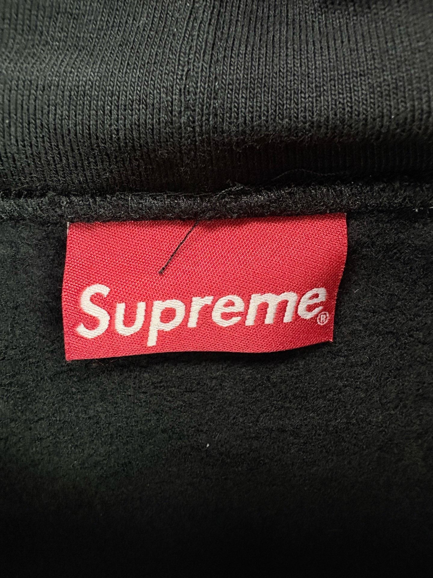 Supreme Supreme Black Silver Embroidered Logo Hoodie Size US XL / EU 56 / 4 - 3 Thumbnail