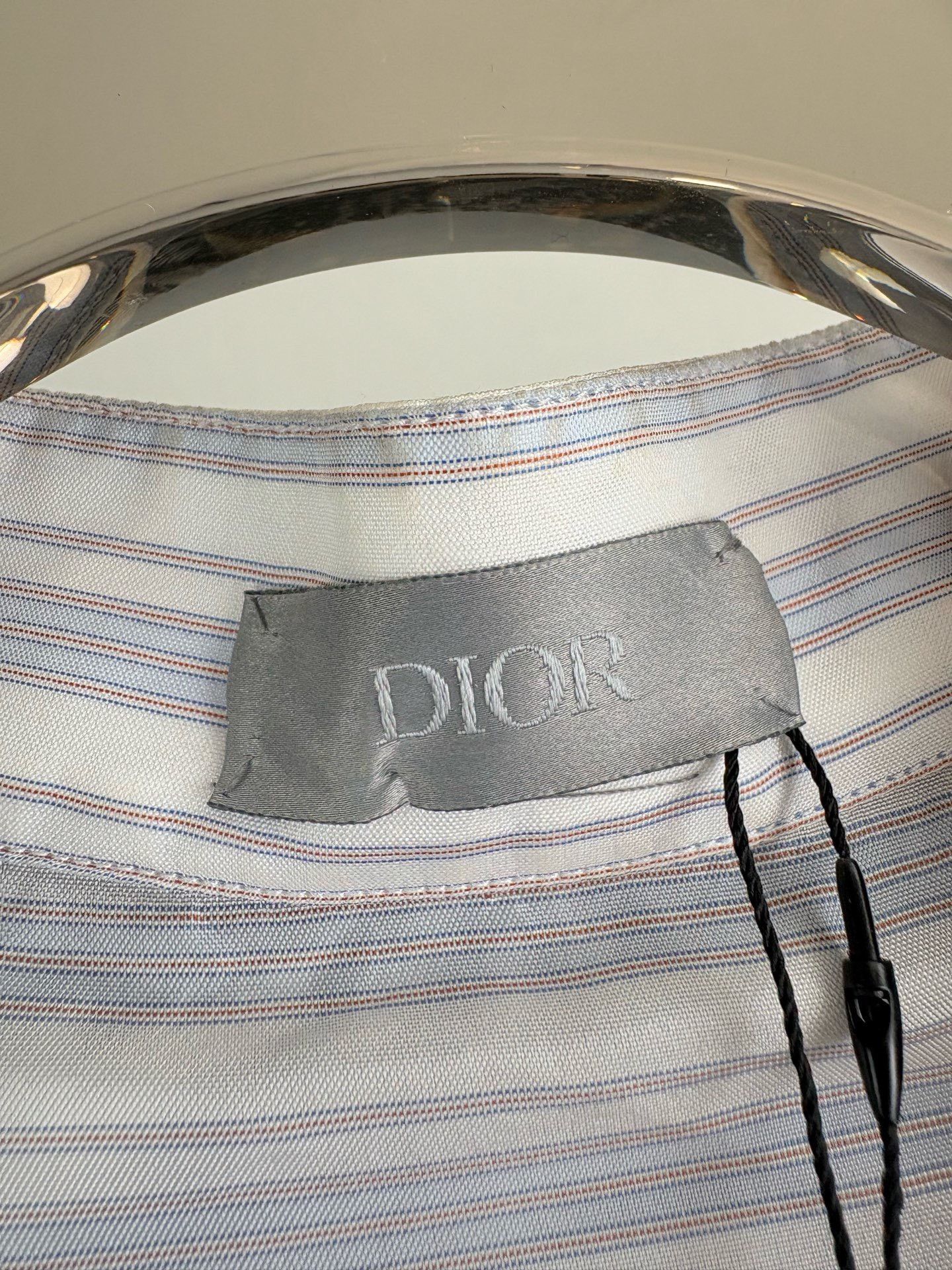 Dior DIOR Gray Embroidered Fake Two-Piece Shirt Jacket Size US M / EU 48-50 / 2 - 4 Thumbnail