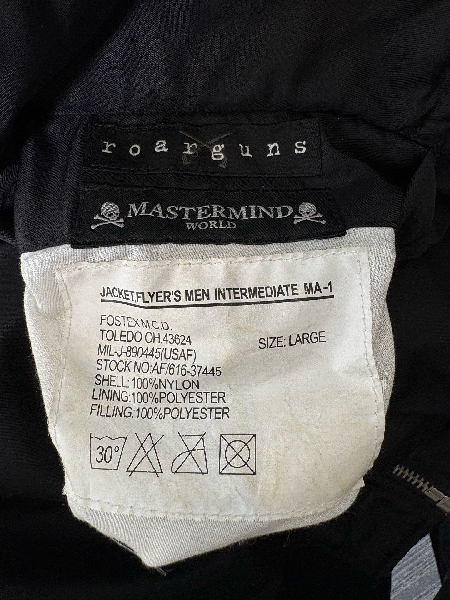 Mastermind Japan MMJ MASTERMIND×ROARGUNS Flight Jacket Size US L / EU 52-54 / 3 - 5 Thumbnail