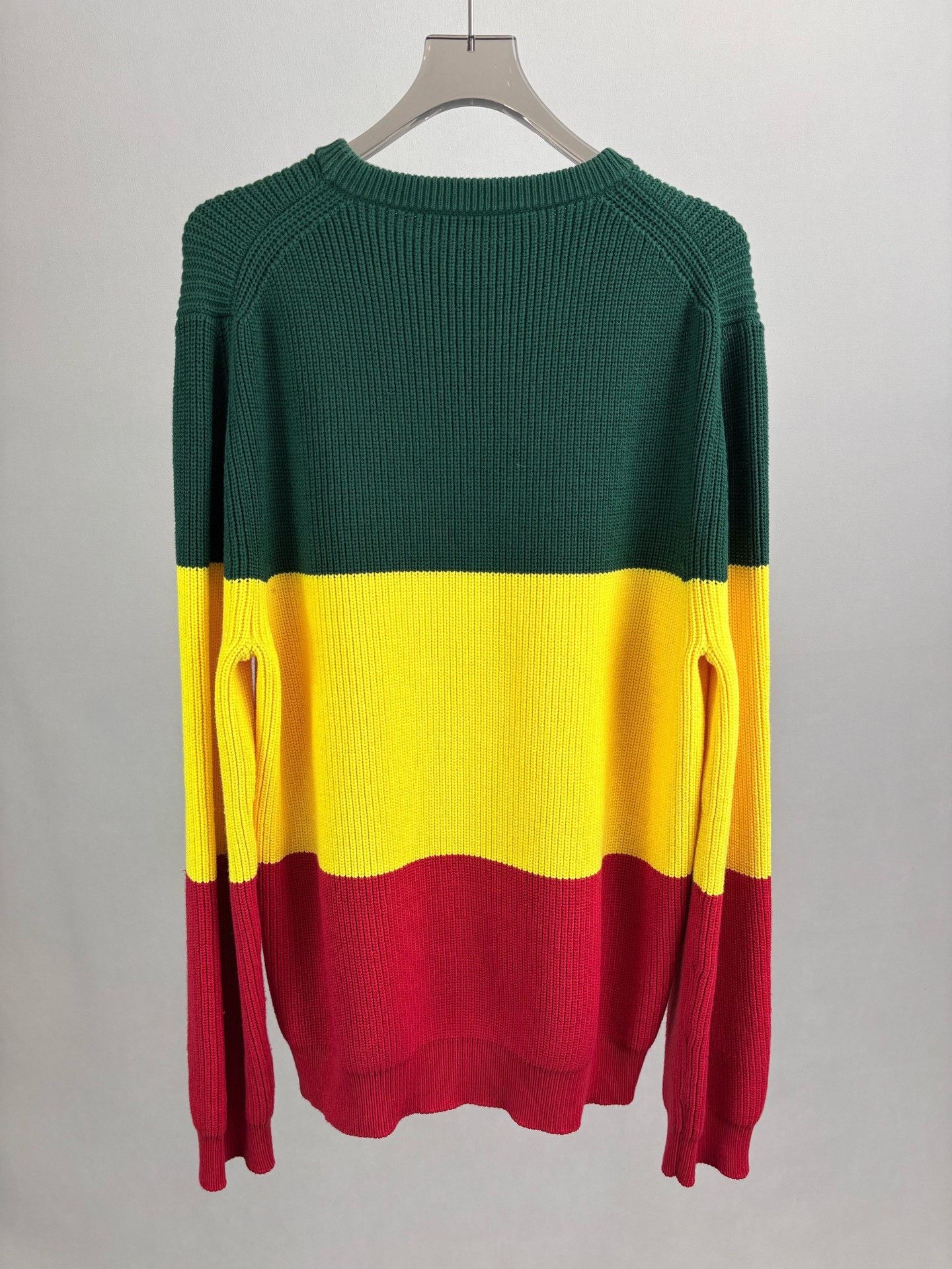 Louis Vuitton Louis Vuitton Tri-Color Striped Knit Sweater Size US XL / EU 56 / 4 - 2 Thumbnail