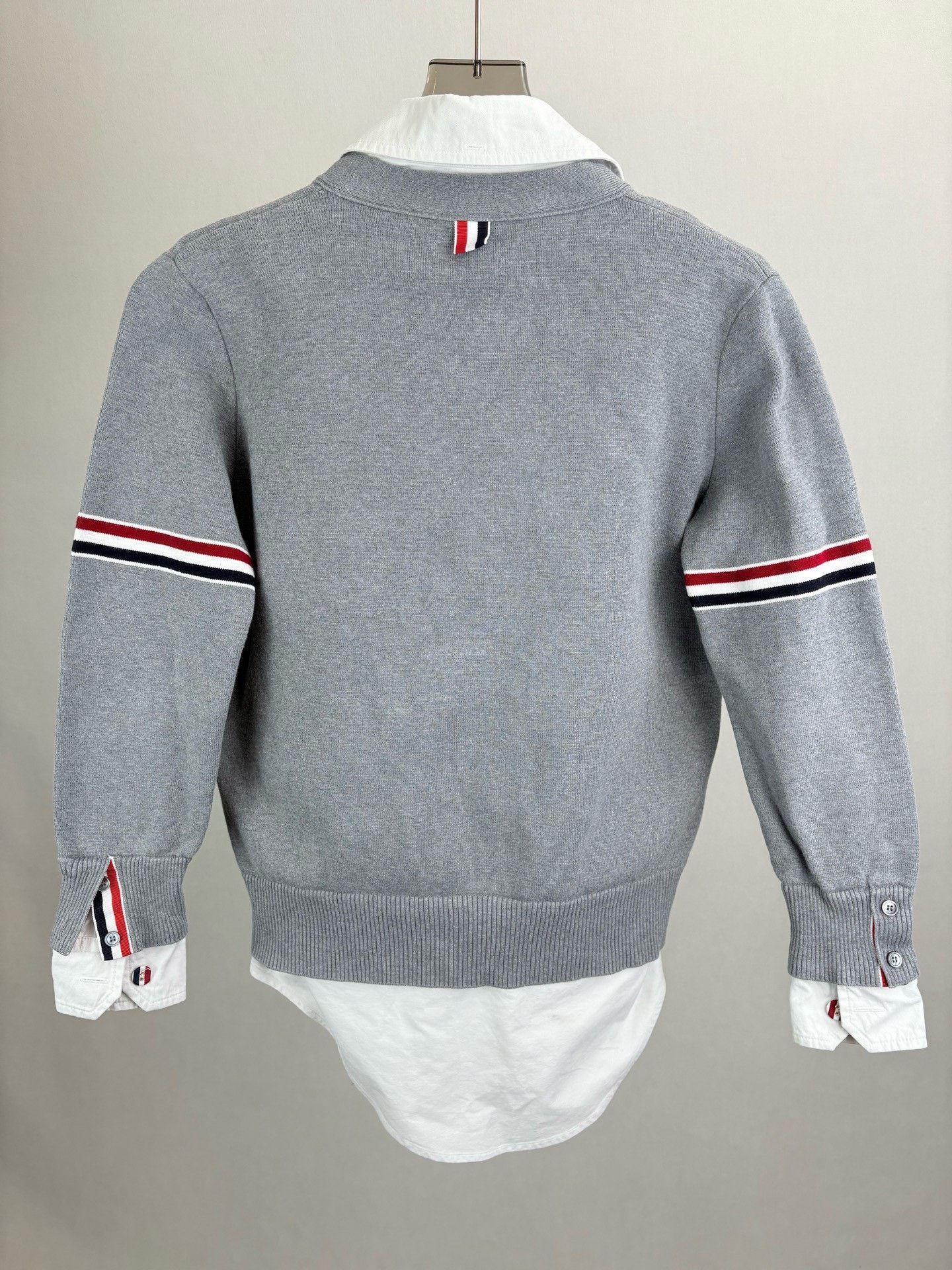 Thom Browne THOM BROWNE Striped Fake Two-Piece Cardigan Size US XS / EU 42 / 0 - 2 Thumbnail