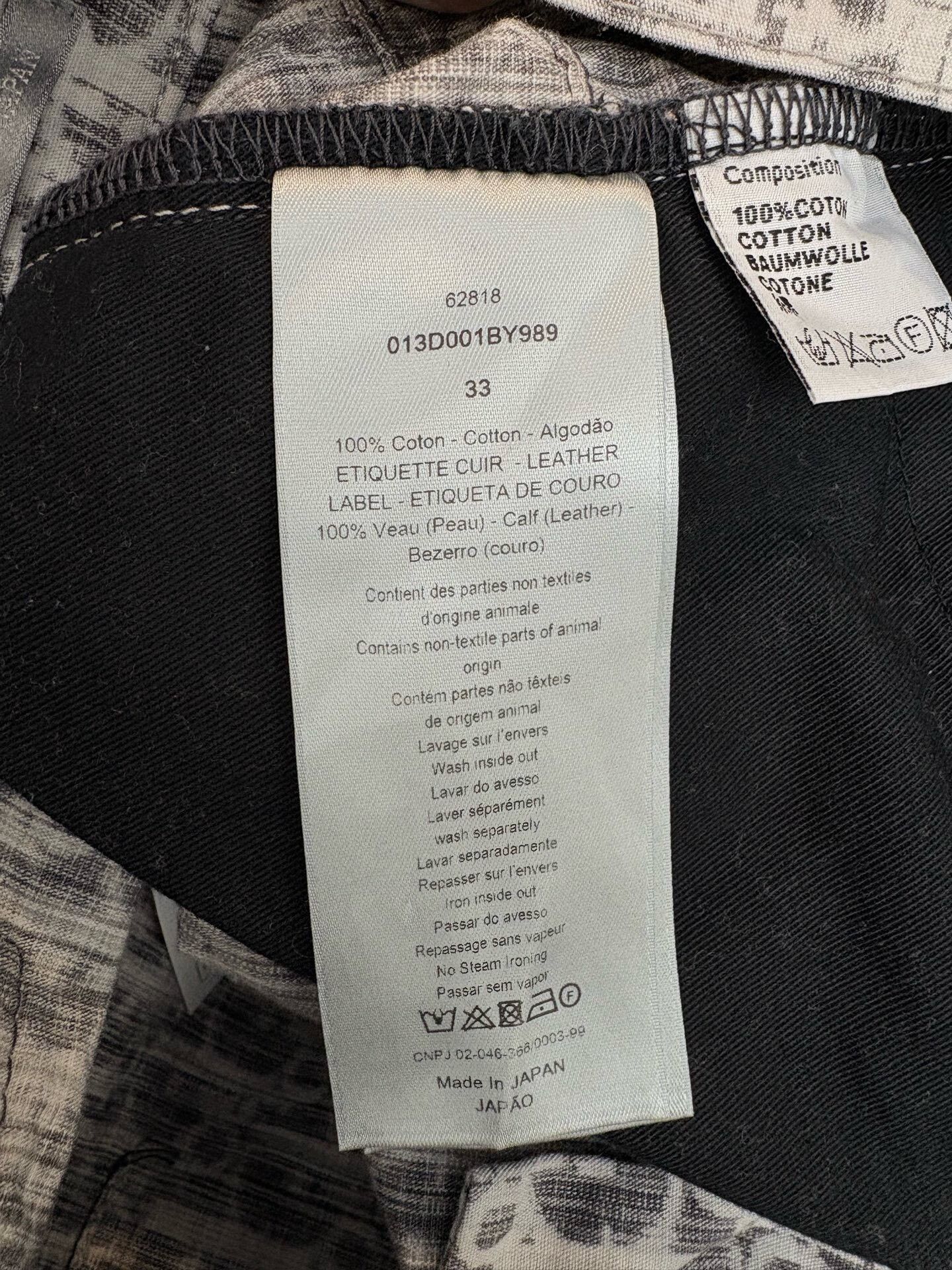 Dior Dior Men's Gray Monogram Denim Shorts Size US 33 - 6 Thumbnail