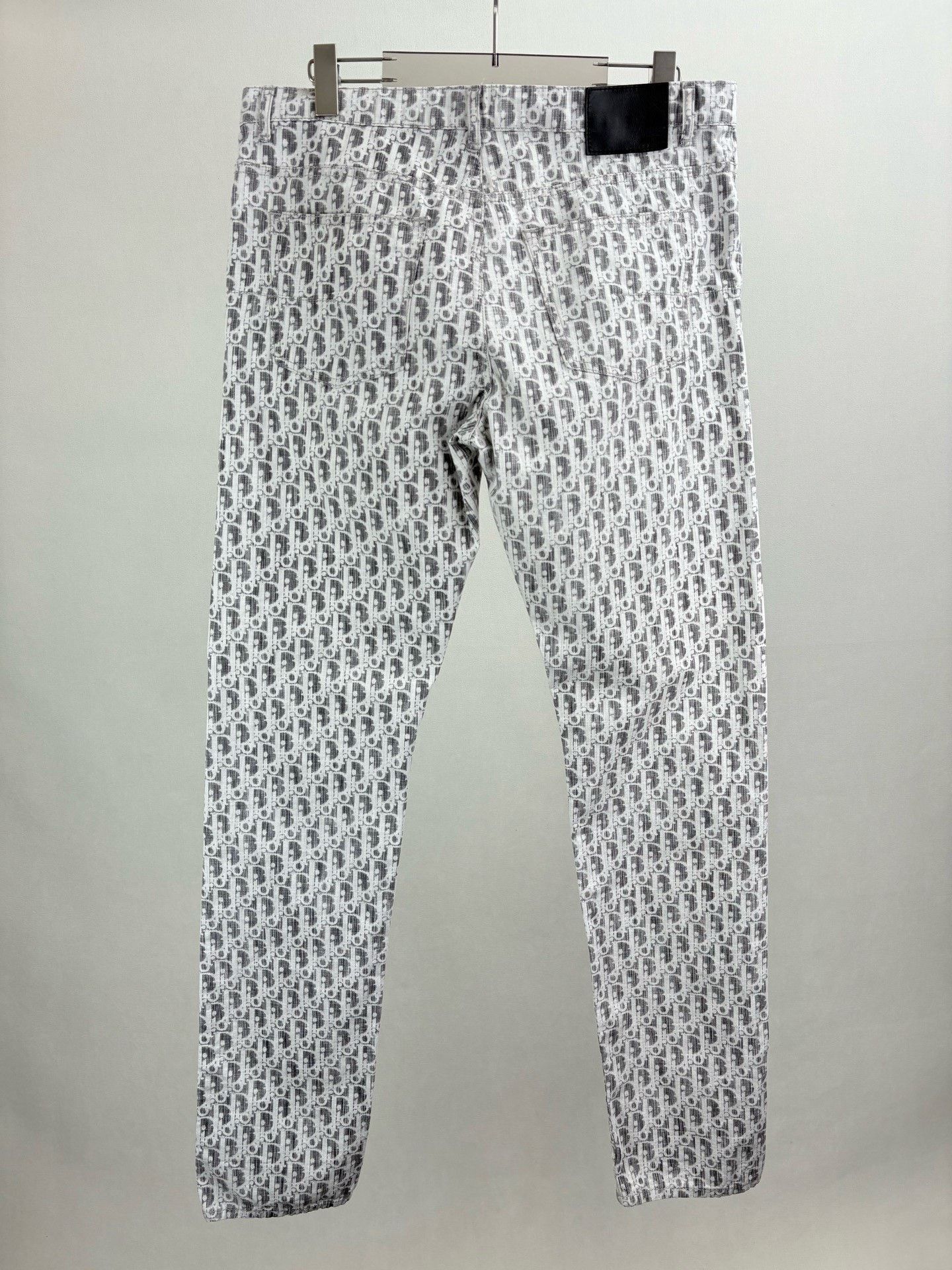 Dior Dior Men's Gray Monogram Denim Shorts Size US 33 - 2 Thumbnail