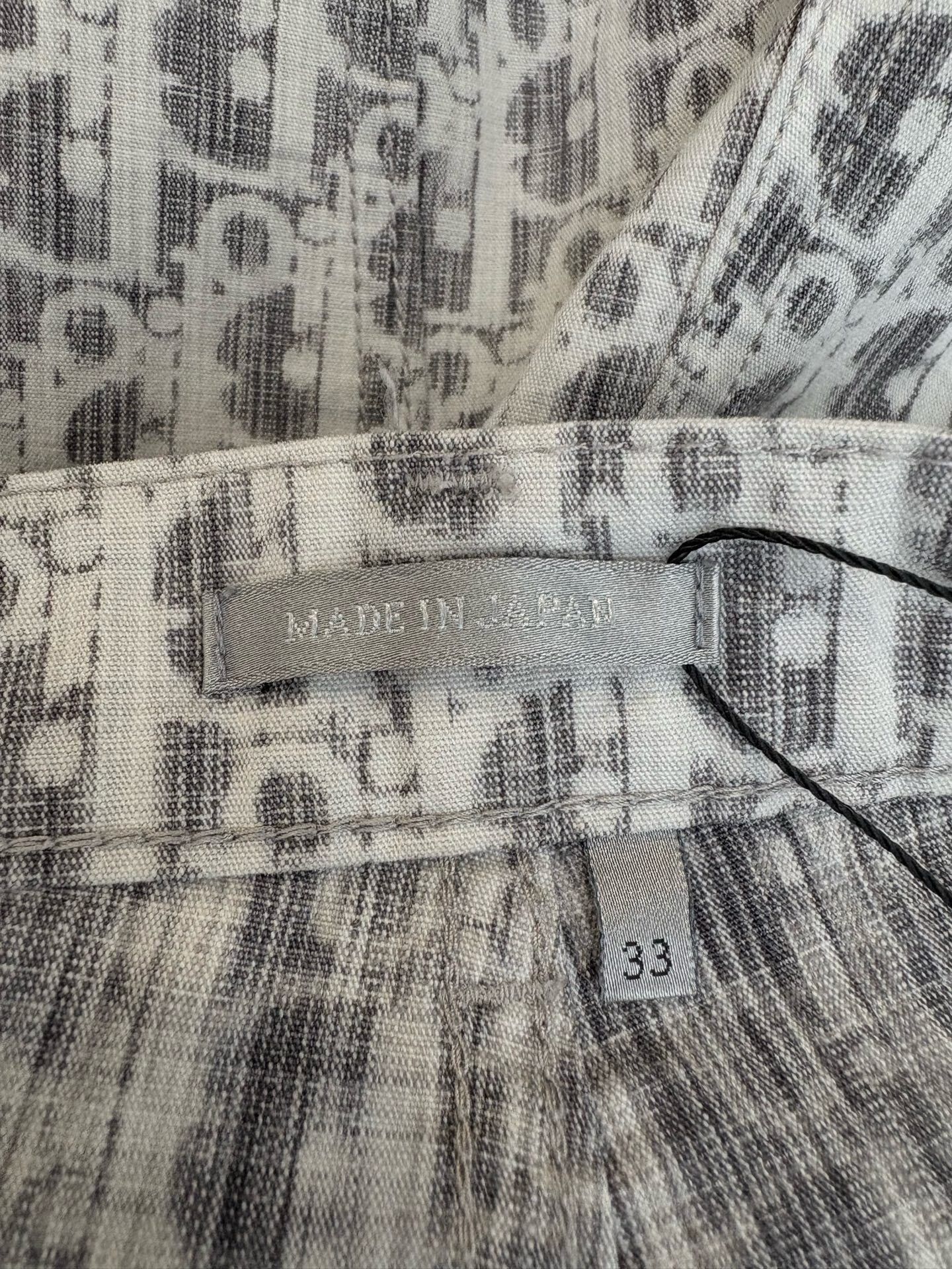 Dior Dior Men's Gray Monogram Denim Shorts Size US 33 - 5 Thumbnail