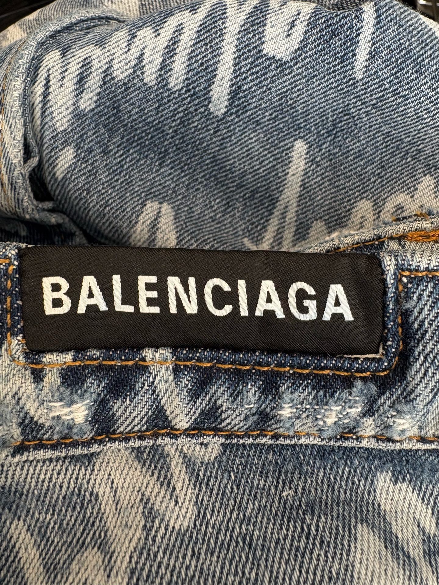 Balenciaga Balenciaga Logo Washed Jeans Size 28" / US 6 / IT 42 - 4 Thumbnail