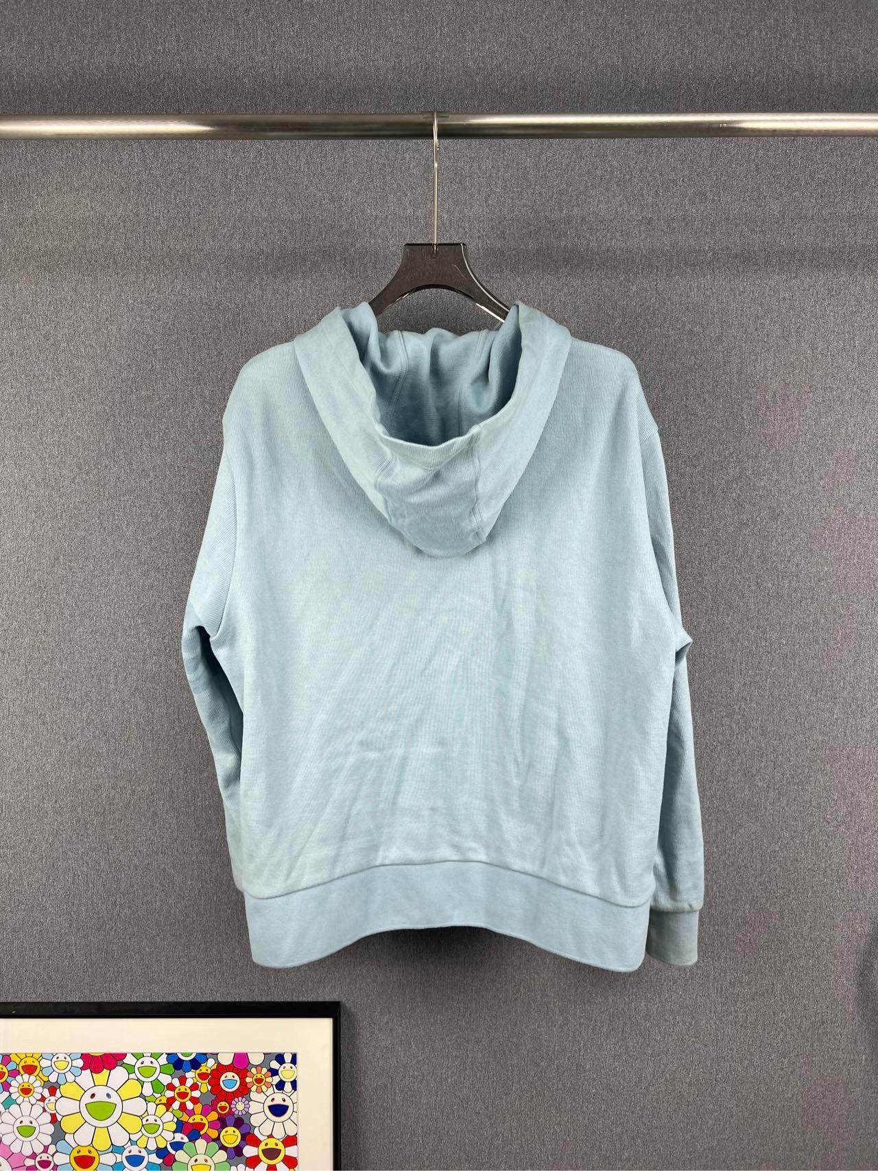 Thom Browne THOM BROWNE Haze Blue Knit Hoodie Size US XL / EU 56 / 4 - 2 Thumbnail