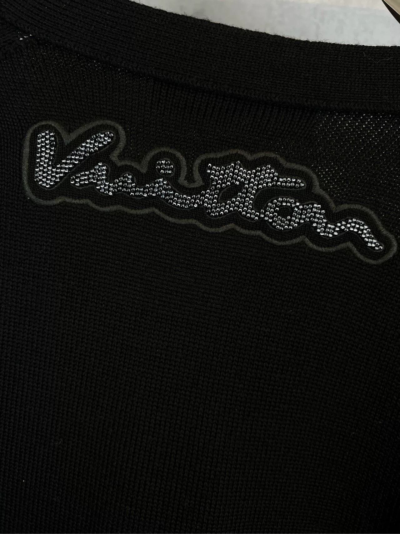 Louis Vuitton Louis Vuitton LV Rhinestone Logo Knit Cardigan Size US XXL / EU 58 / 5 - 3 Thumbnail