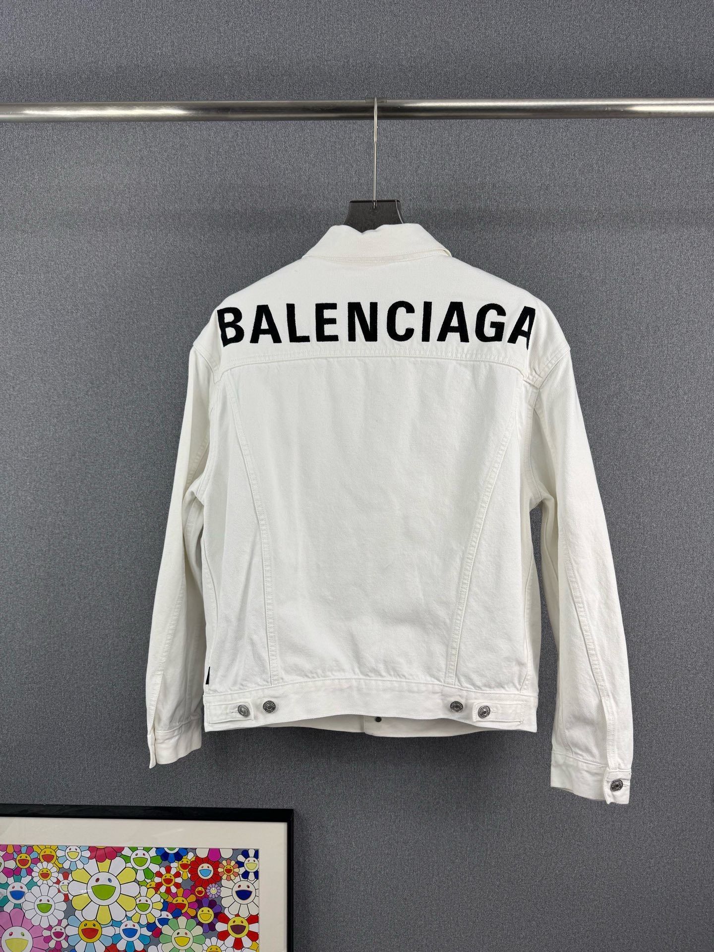 Balenciaga Balenciaga Back Letter Denim Jacket Size XXS / US 00 / IT 34 - 2 Thumbnail