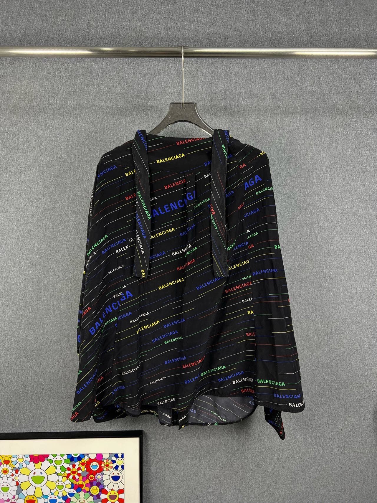 Balenciaga Balenciaga Colorful Logo Print Shirt Size XXS / US 00 / IT 34 - 2 Thumbnail