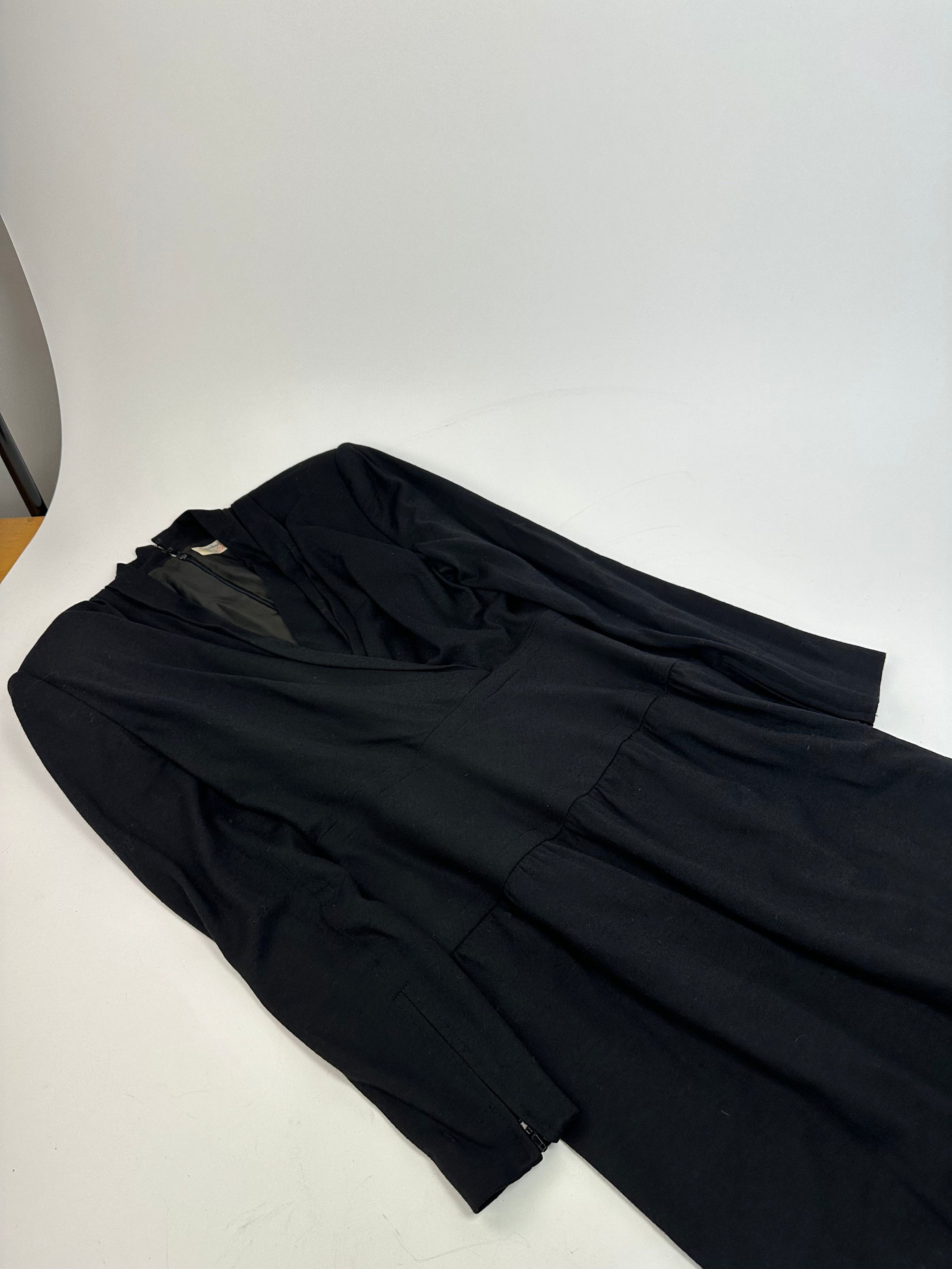 Givenchy Vintage Wool Dress M Black Size S / US 4 / IT 40 - 5 Thumbnail
