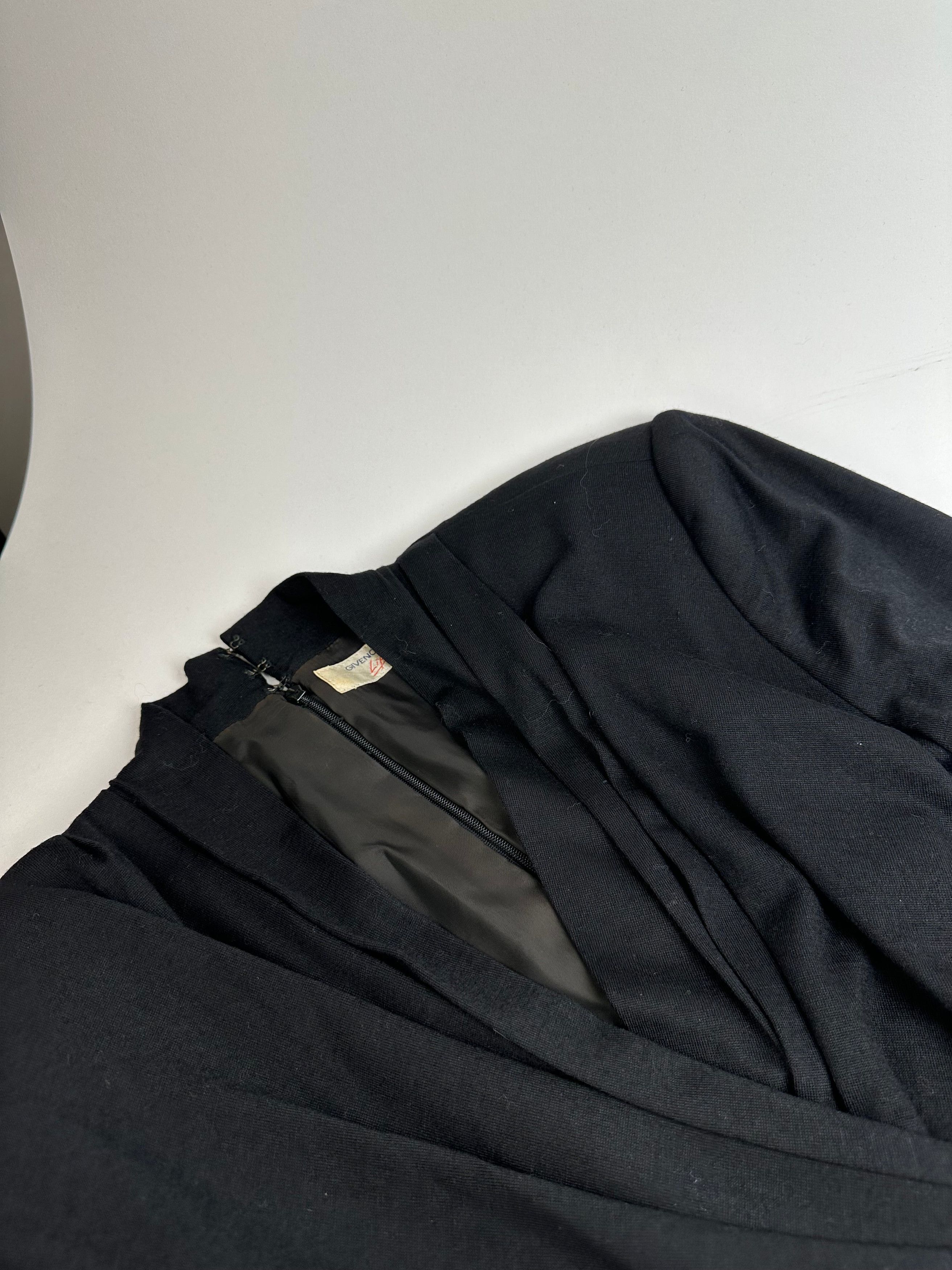 Givenchy Vintage Wool Dress M Black Size S / US 4 / IT 40 - 6 Thumbnail
