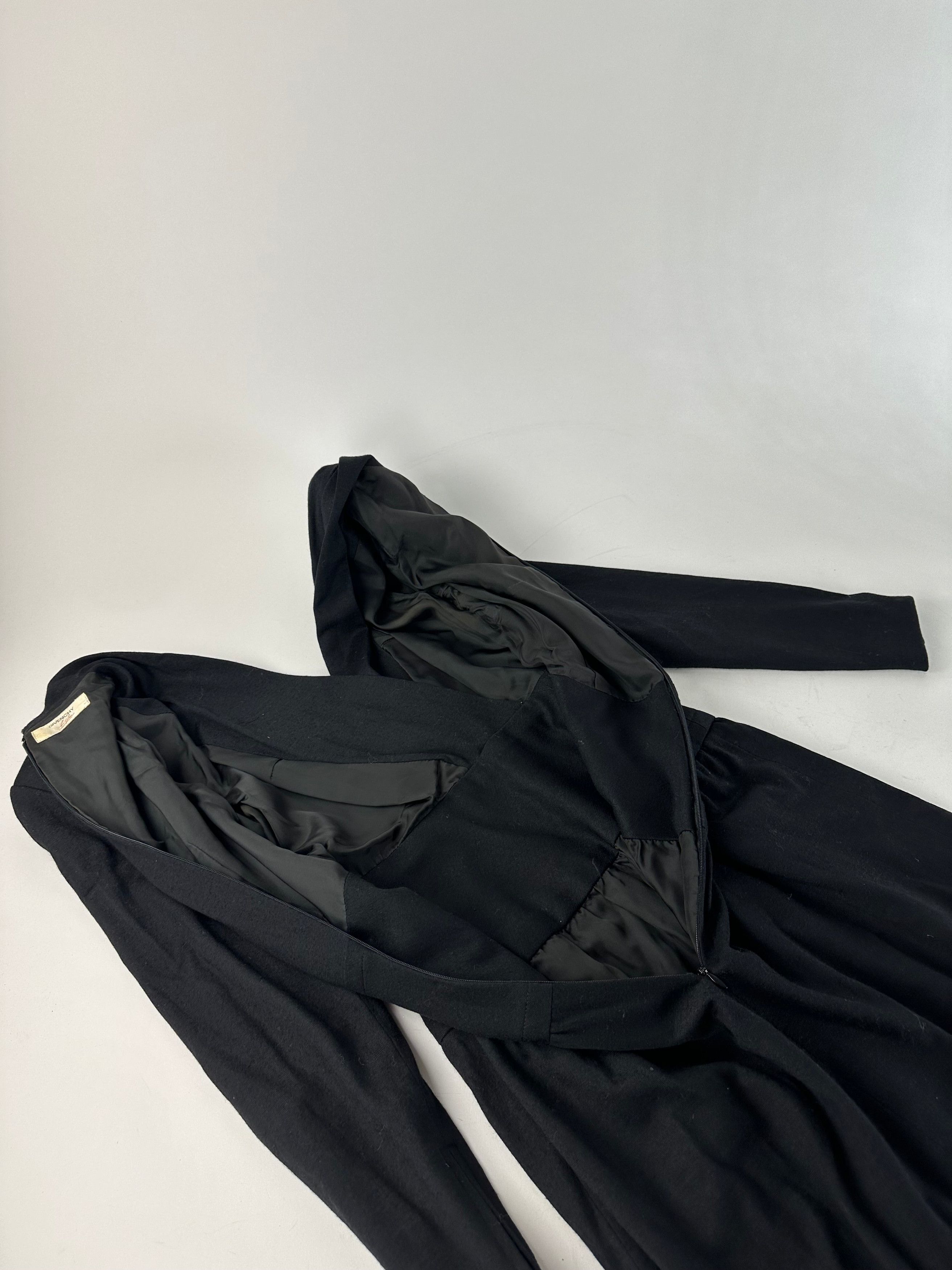Givenchy Vintage Wool Dress M Black Size S / US 4 / IT 40 - 11 Thumbnail