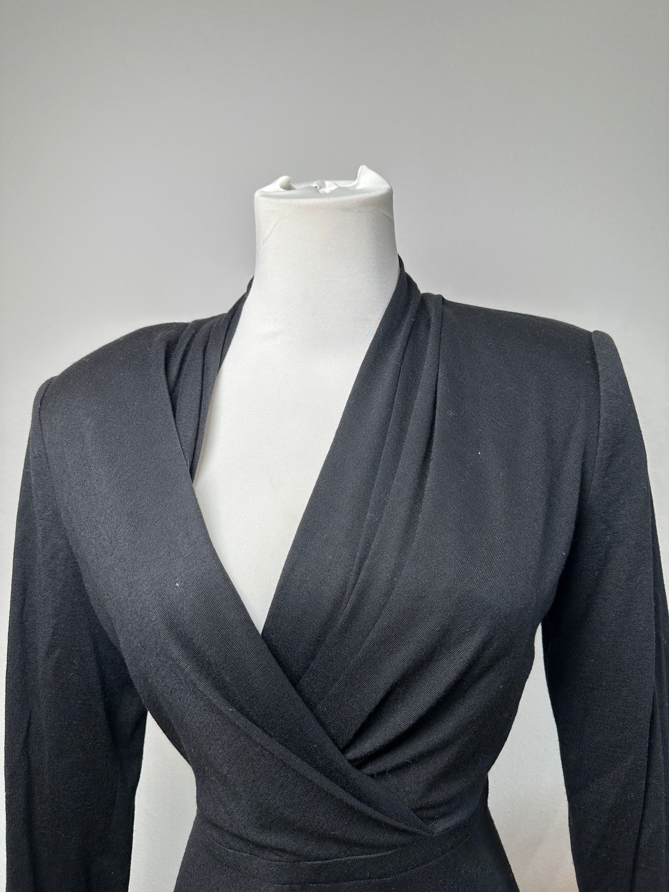 Givenchy Vintage Wool Dress M Black Size S / US 4 / IT 40 - 8 Thumbnail