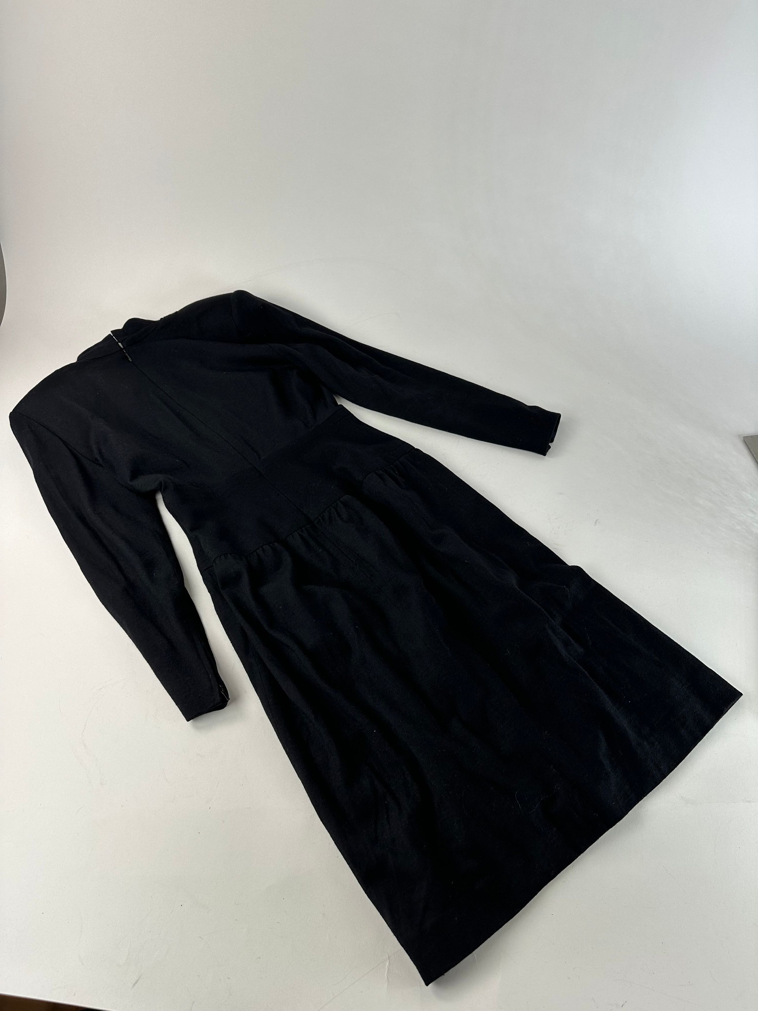 Givenchy Vintage Wool Dress M Black Size S / US 4 / IT 40 - 9 Thumbnail