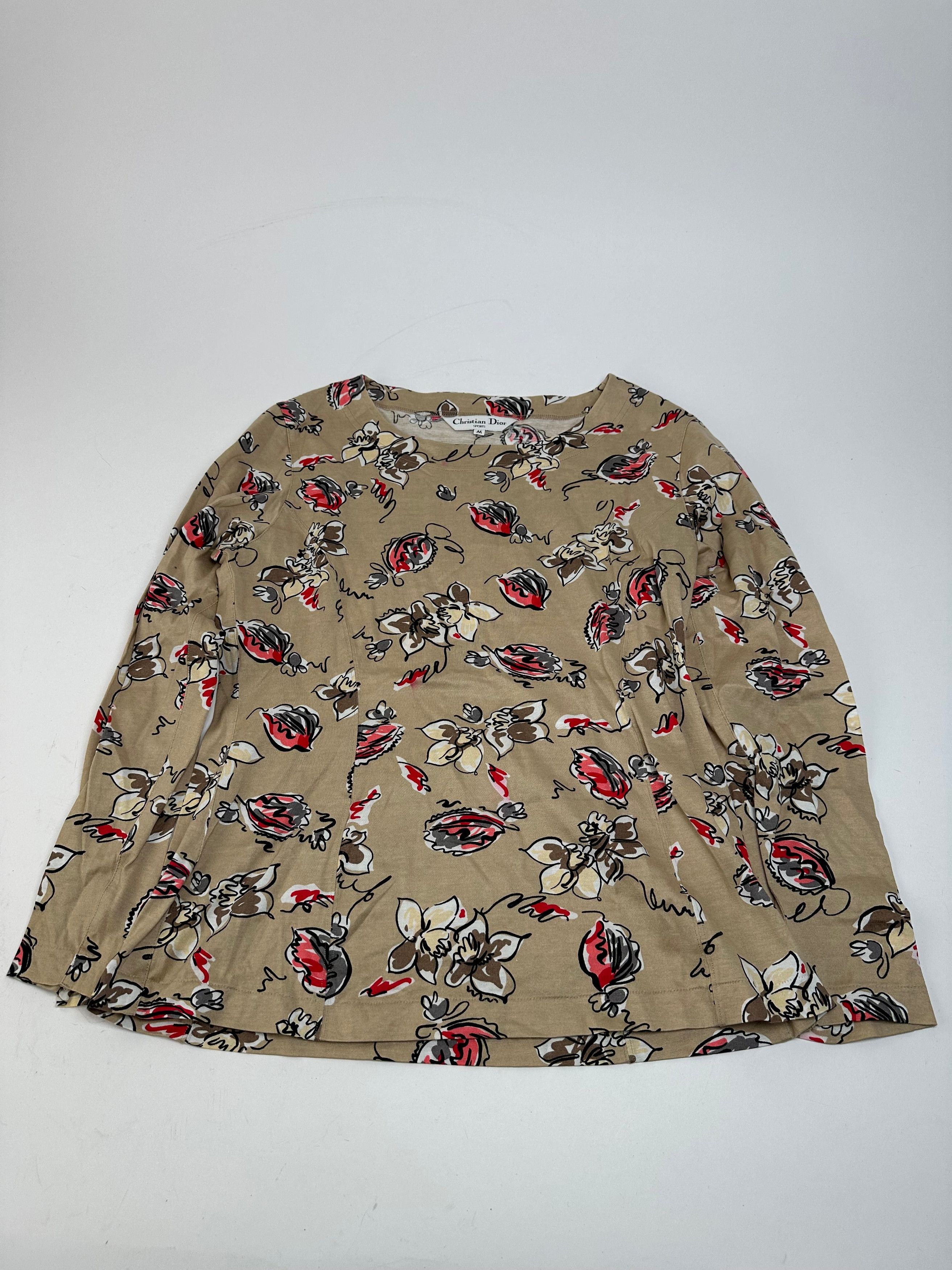 Dior Vintage Crewneck Sweater Gold Floral M Size S / US 4 / IT 40 - 4 Thumbnail