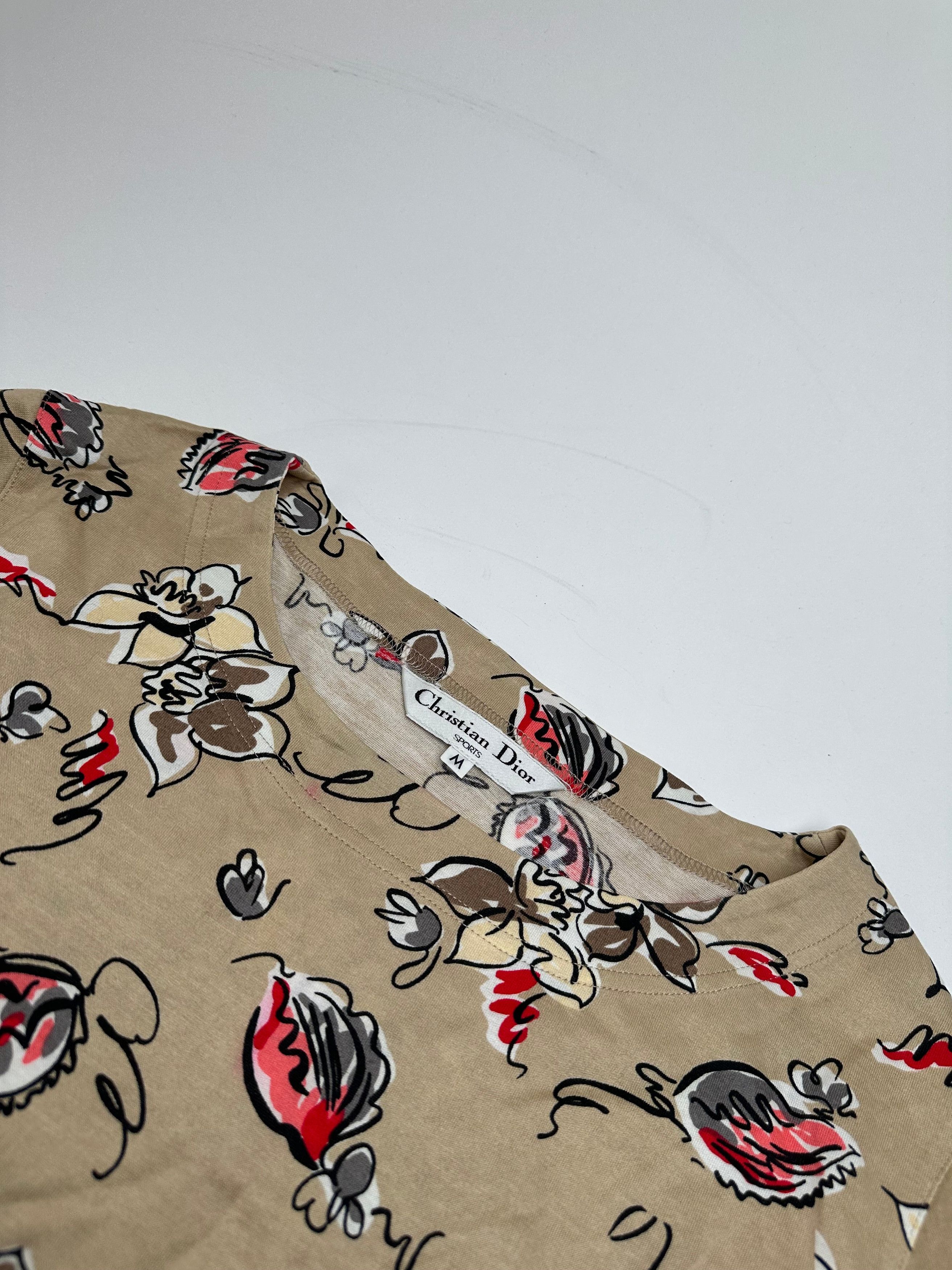Dior Vintage Crewneck Sweater Gold Floral M Size S / US 4 / IT 40 - 6 Thumbnail