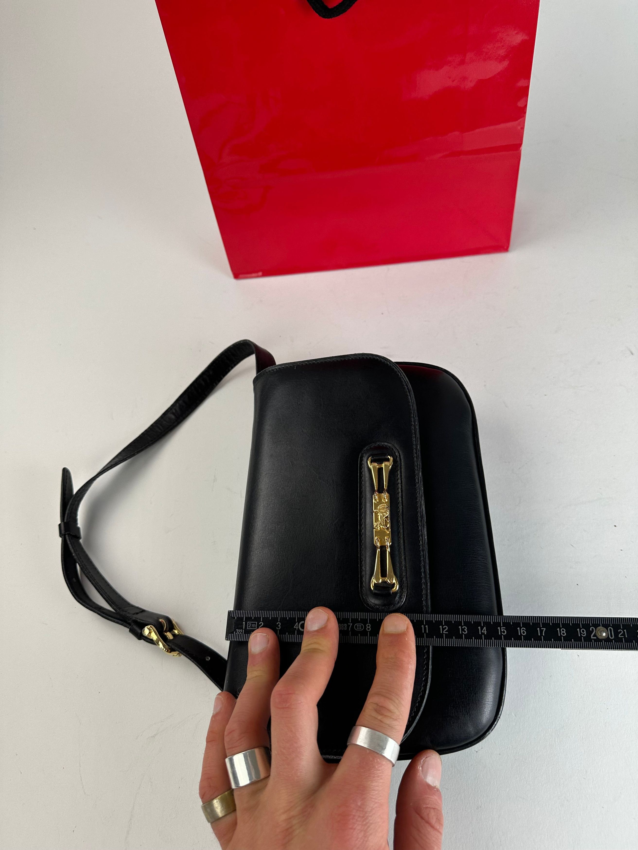 Celine Vintage Leather Shoulder Bag Black Size ONE SIZE - 11 Thumbnail