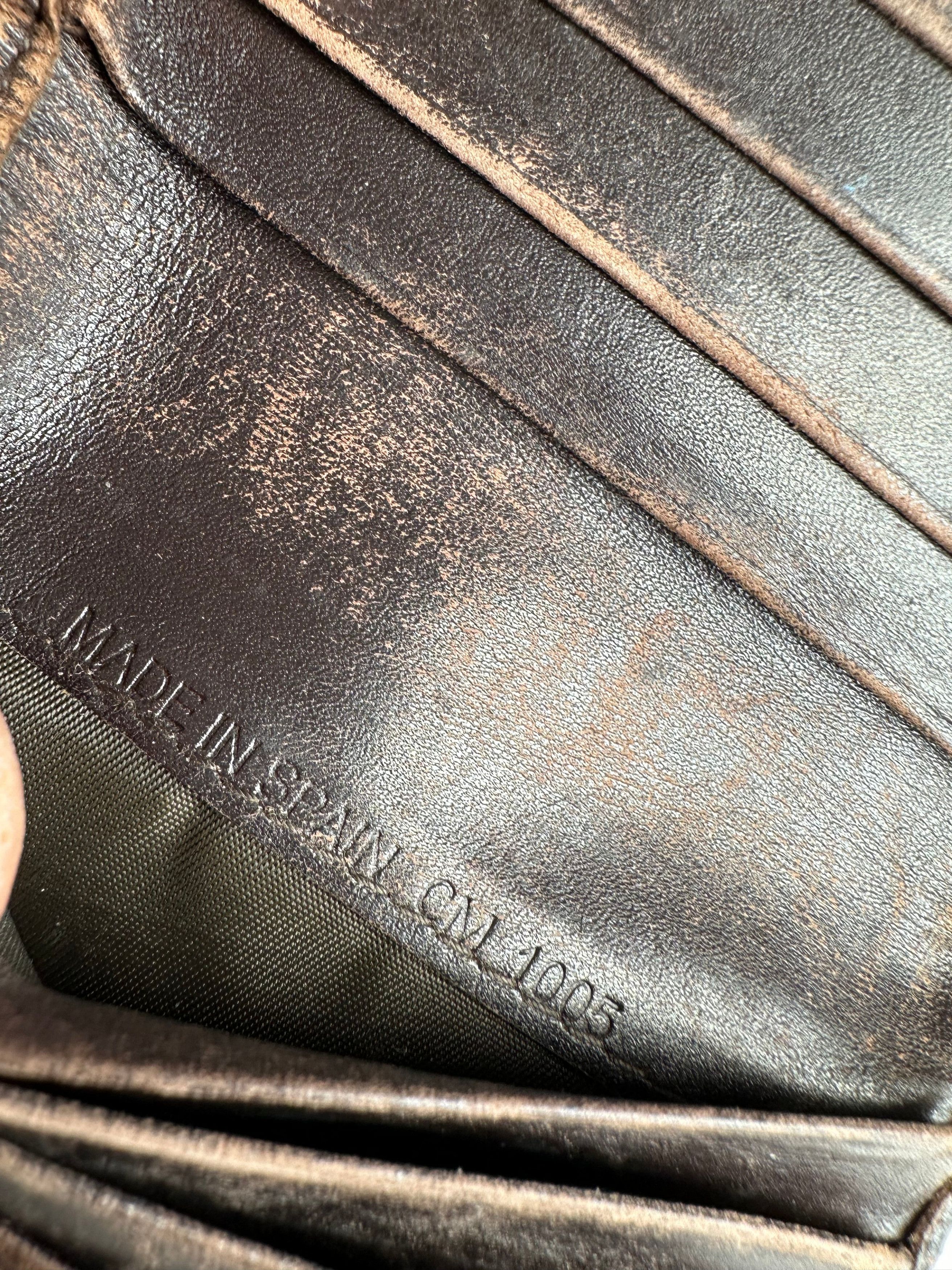 Dior Vintage Oblique Monogram Leather Wallet Brown Size ONE SIZE - 8 Thumbnail