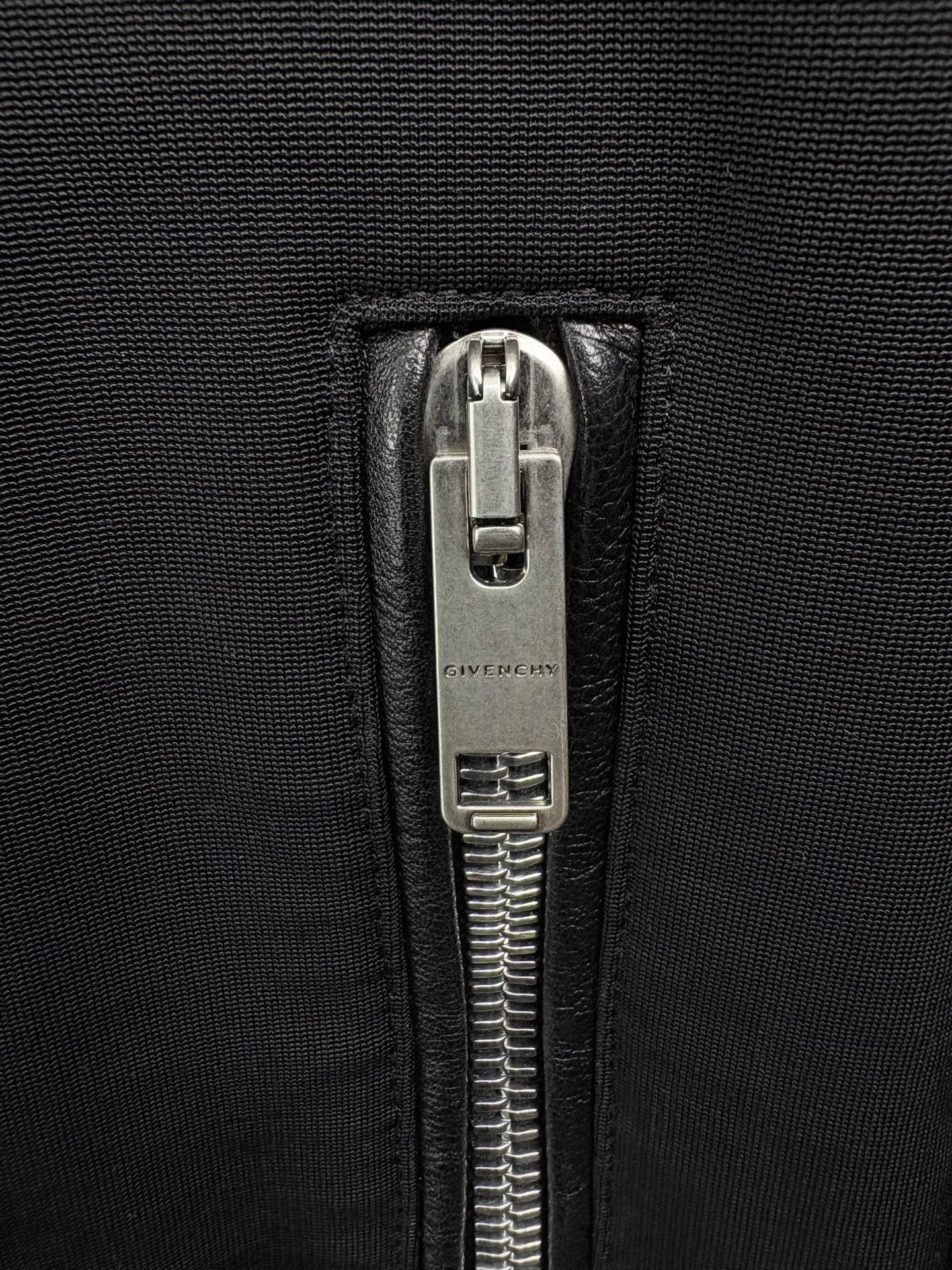 Givenchy Givenchy Black Leather Sleeve Zip Jacket Size US M / EU 48-50 / 2 - 3 Thumbnail