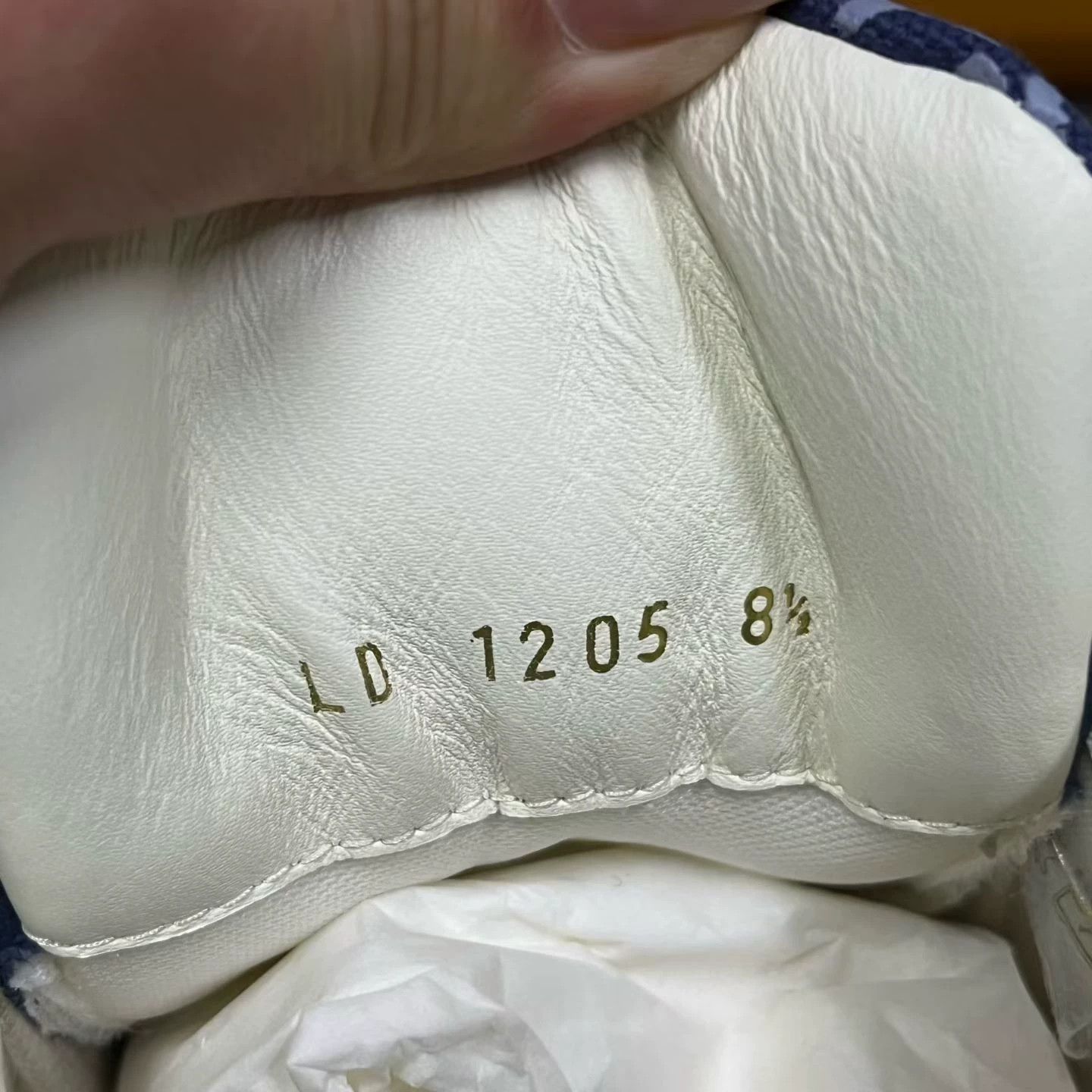 Louis Vuitton Louis Vuitton Blue Canvas Leather Low-Top Sneakers Size US 8.5 / EU 41-42 - 5 Thumbnail