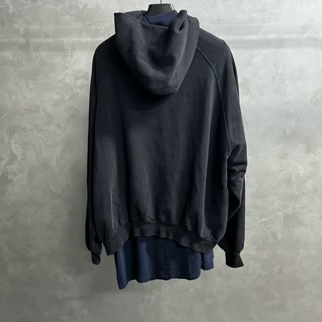 Balenciaga Balenciaga Black Logo Print Pullover Hoodie Size US S / EU 44-46 / 1 - 2 Thumbnail