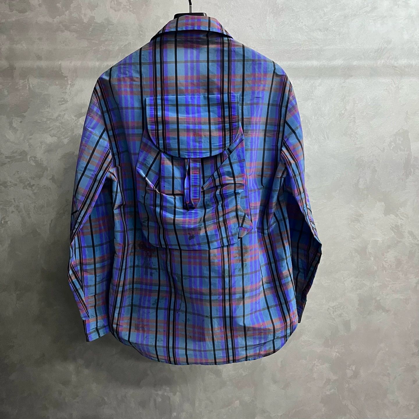 Louis Vuitton Louis Vuitton Blue 3D Backpack Plaid Shirt Size US S / EU 44-46 / 1 - 5 Thumbnail