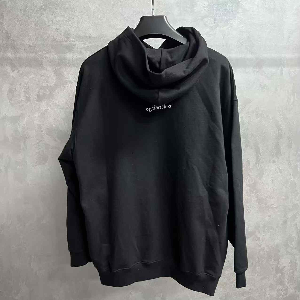 Balenciaga Balenciaga Black Logo Print Long-Sleeve Sweater Size US S / EU 44-46 / 1 - 4 Thumbnail