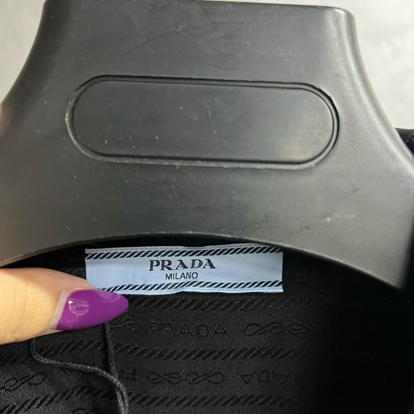 Prada Prada Black Triangle Logo Collar Jacket Size US S / EU 44-46 / 1 - 2 Thumbnail