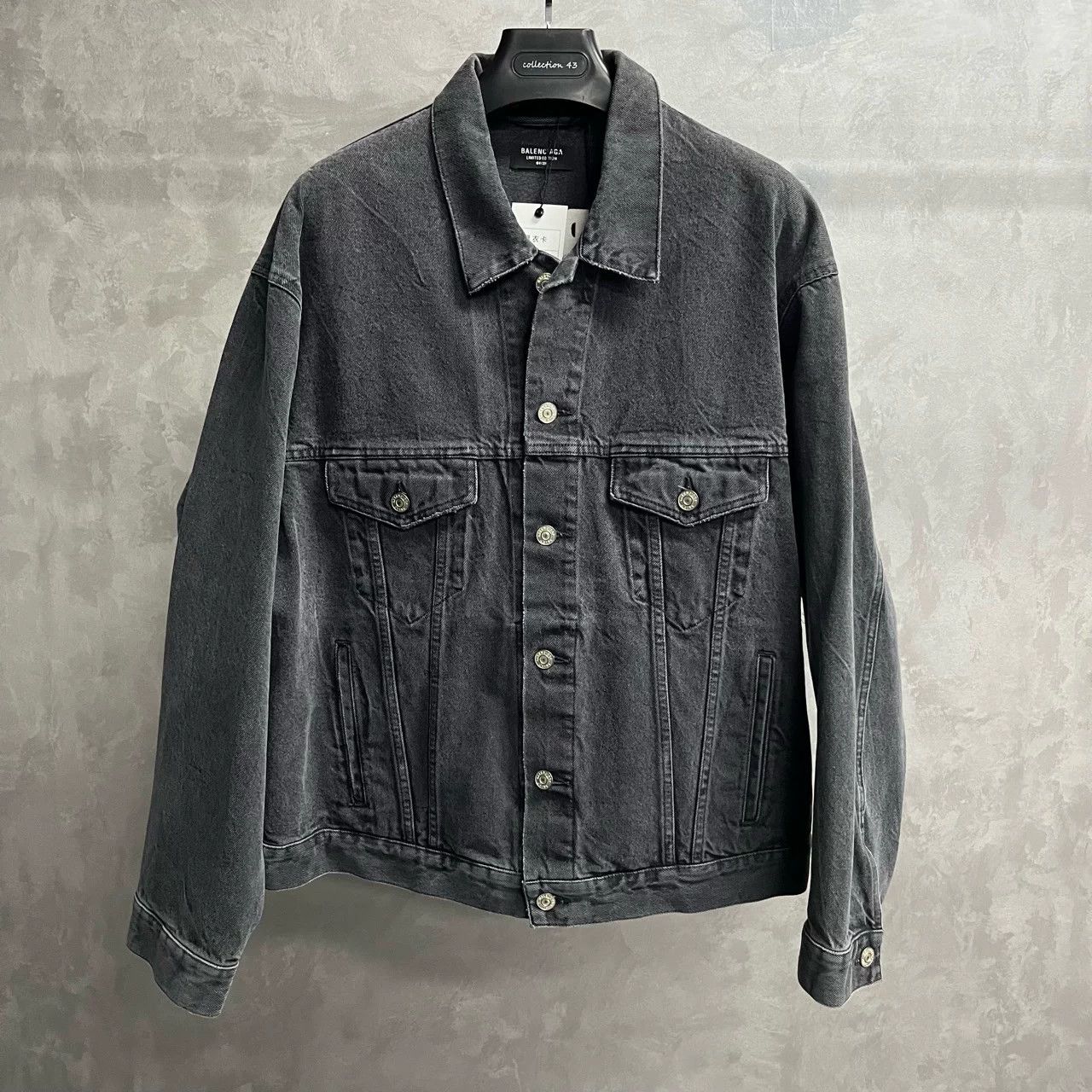 Balenciaga Balenciaga Black Washed Denim Jacket Size S / US 4 / IT 40 - 2 Thumbnail
