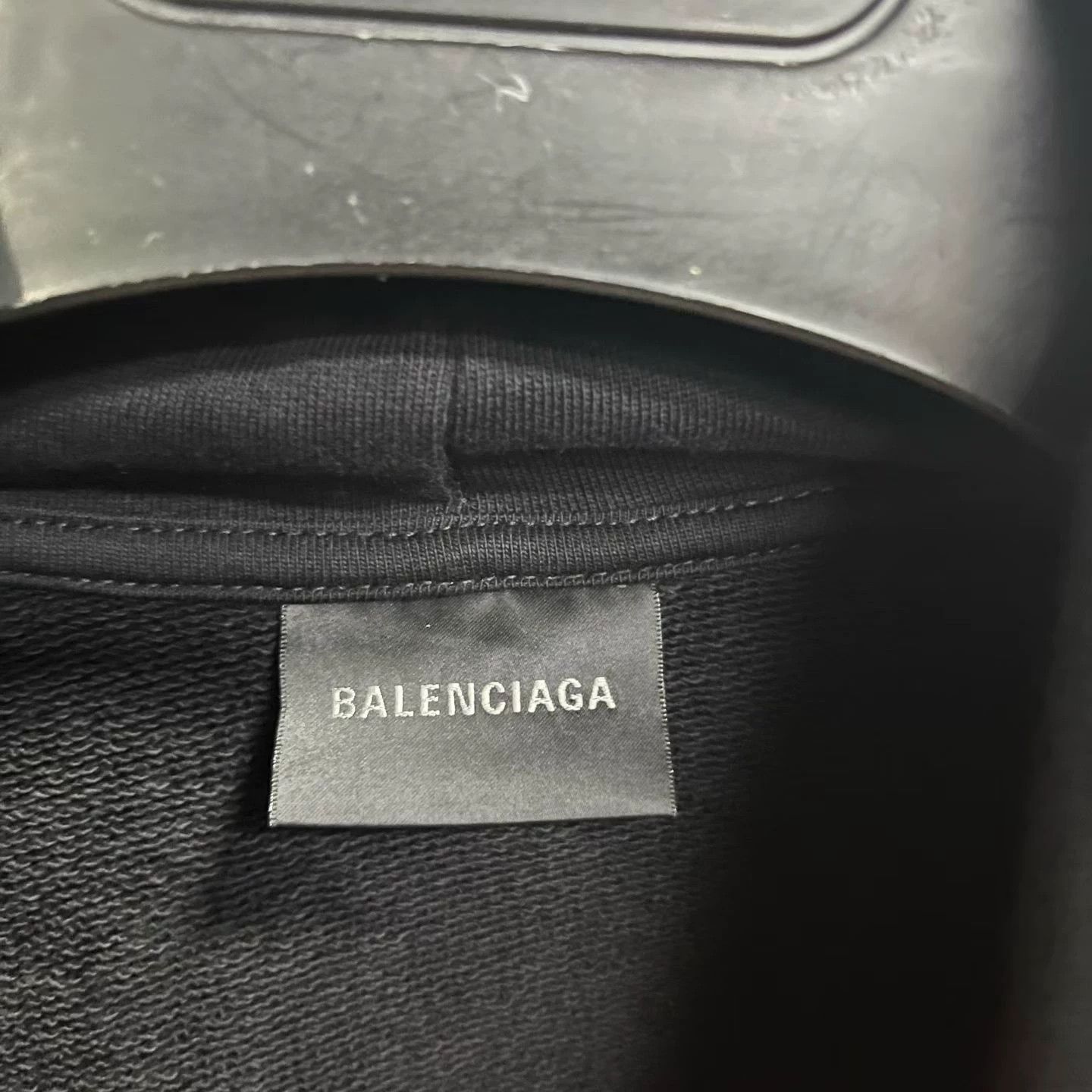 Balenciaga Balenciaga Logo Print Hooded Sweatshirt Size US XXL / EU 58 / 5 - 2 Thumbnail