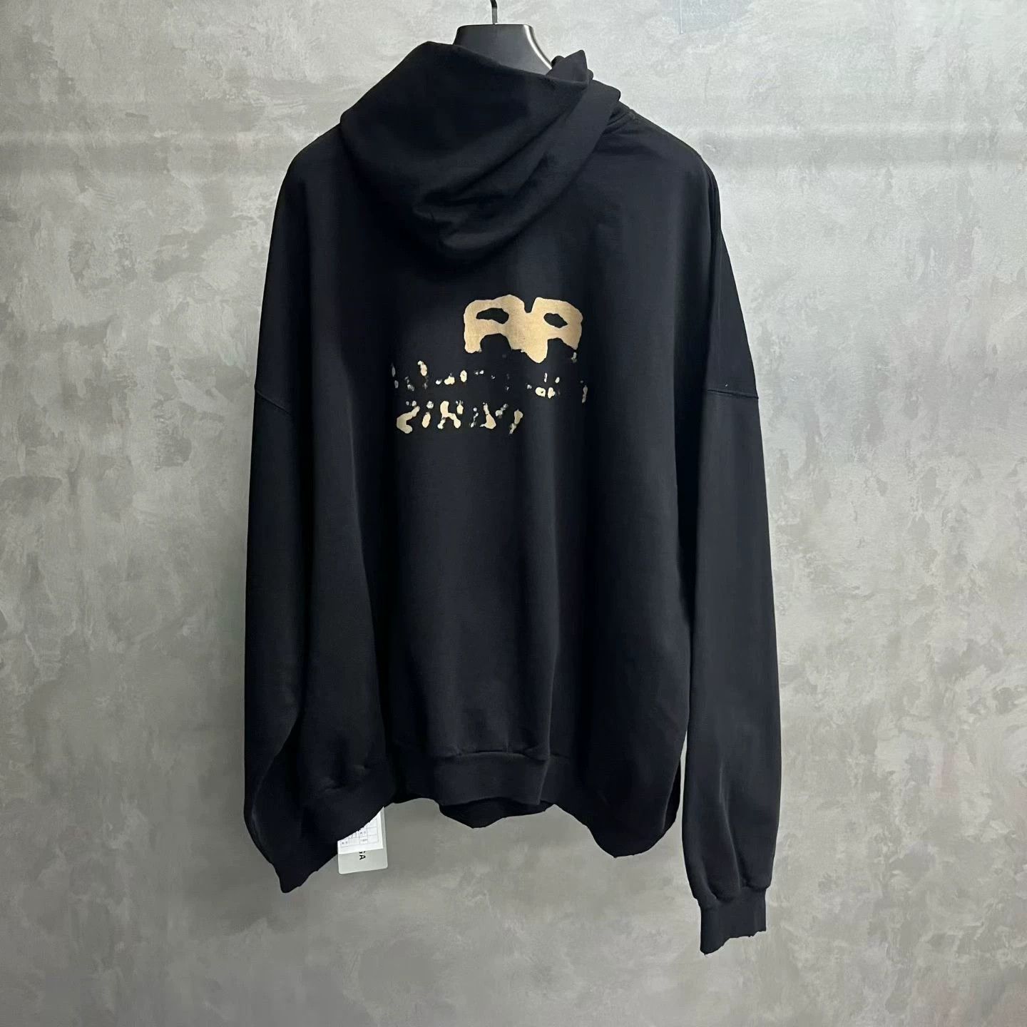 Balenciaga Balenciaga Logo Print Hooded Sweatshirt Size US XXL / EU 58 / 5 - 5 Thumbnail