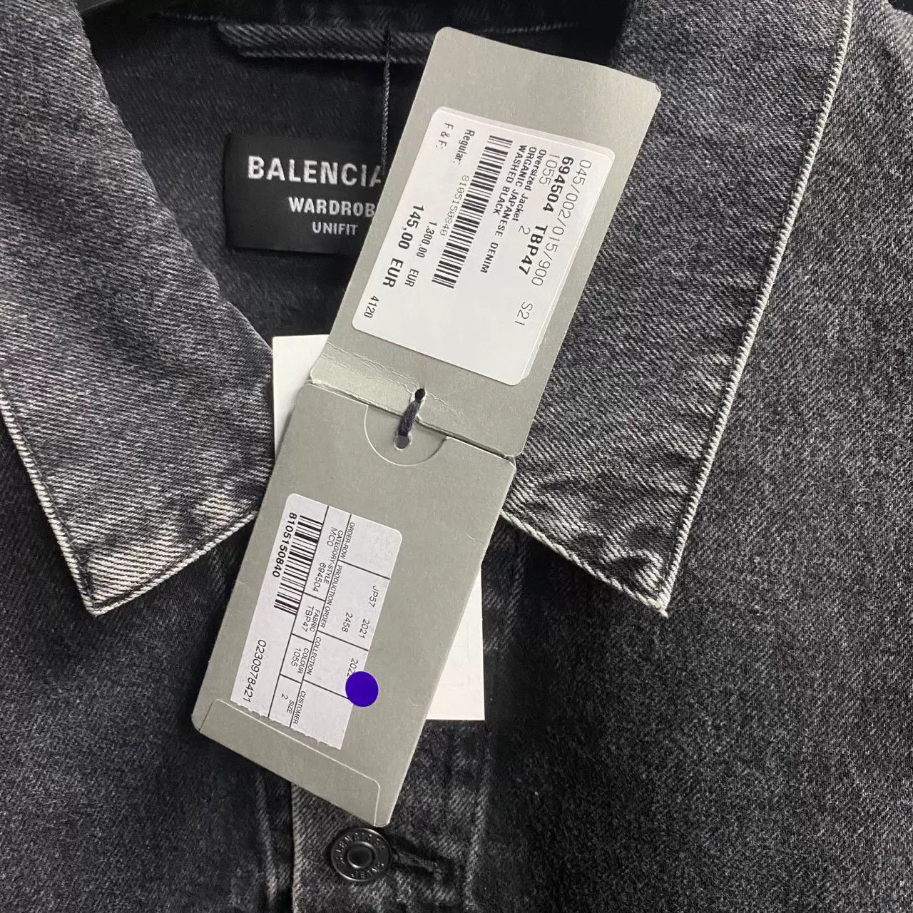 Balenciaga Balenciaga Logo Print Denim Jacket Size US M / EU 48-50 / 2 - 7 Thumbnail