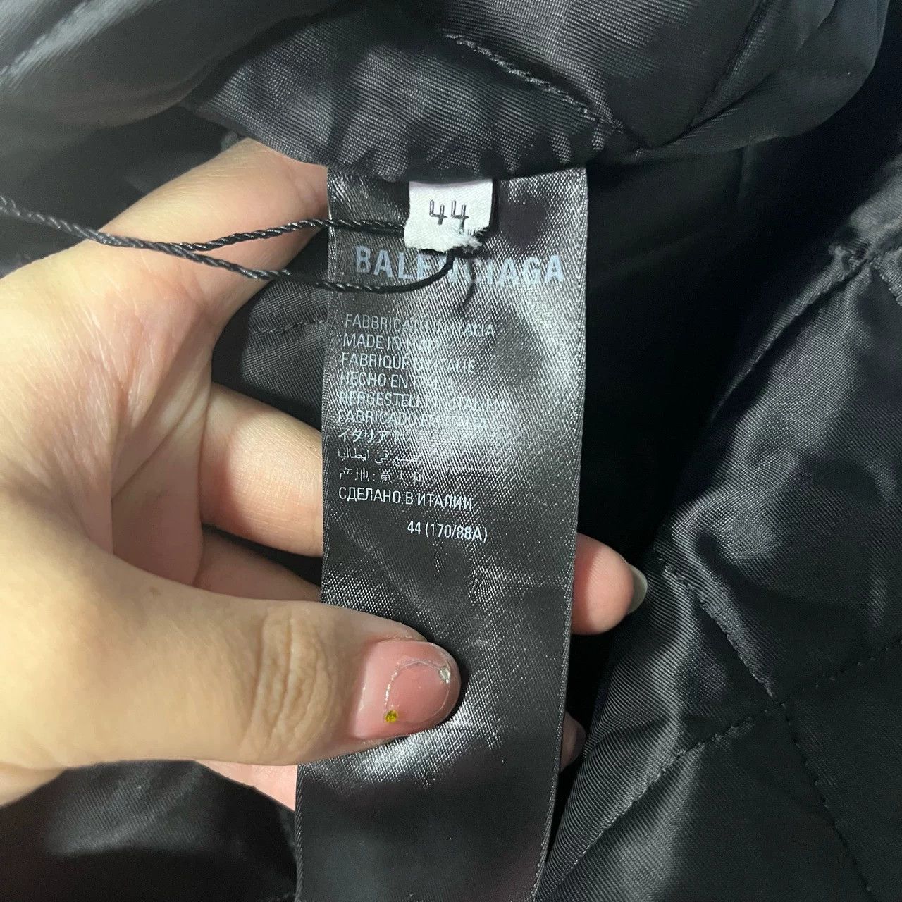 Balenciaga Balenciaga Black Logo Leather Jacket Size US S / EU 44-46 / 1 - 5 Thumbnail