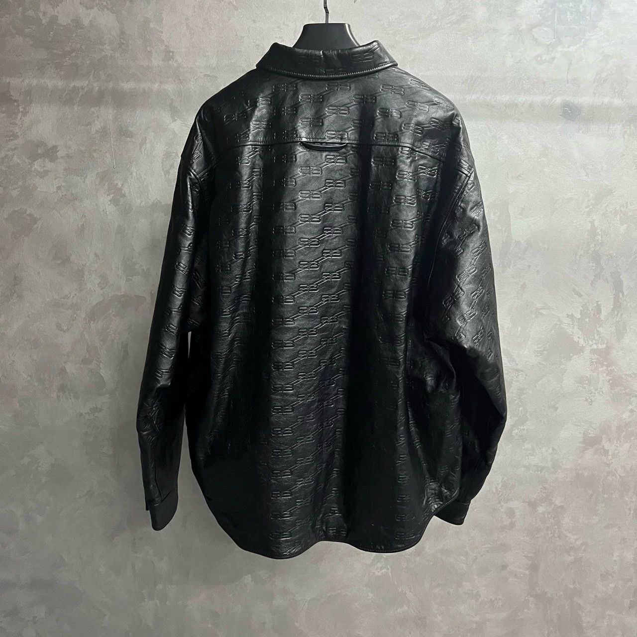 Balenciaga Balenciaga Black Logo Leather Jacket Size US S / EU 44-46 / 1 - 4 Thumbnail