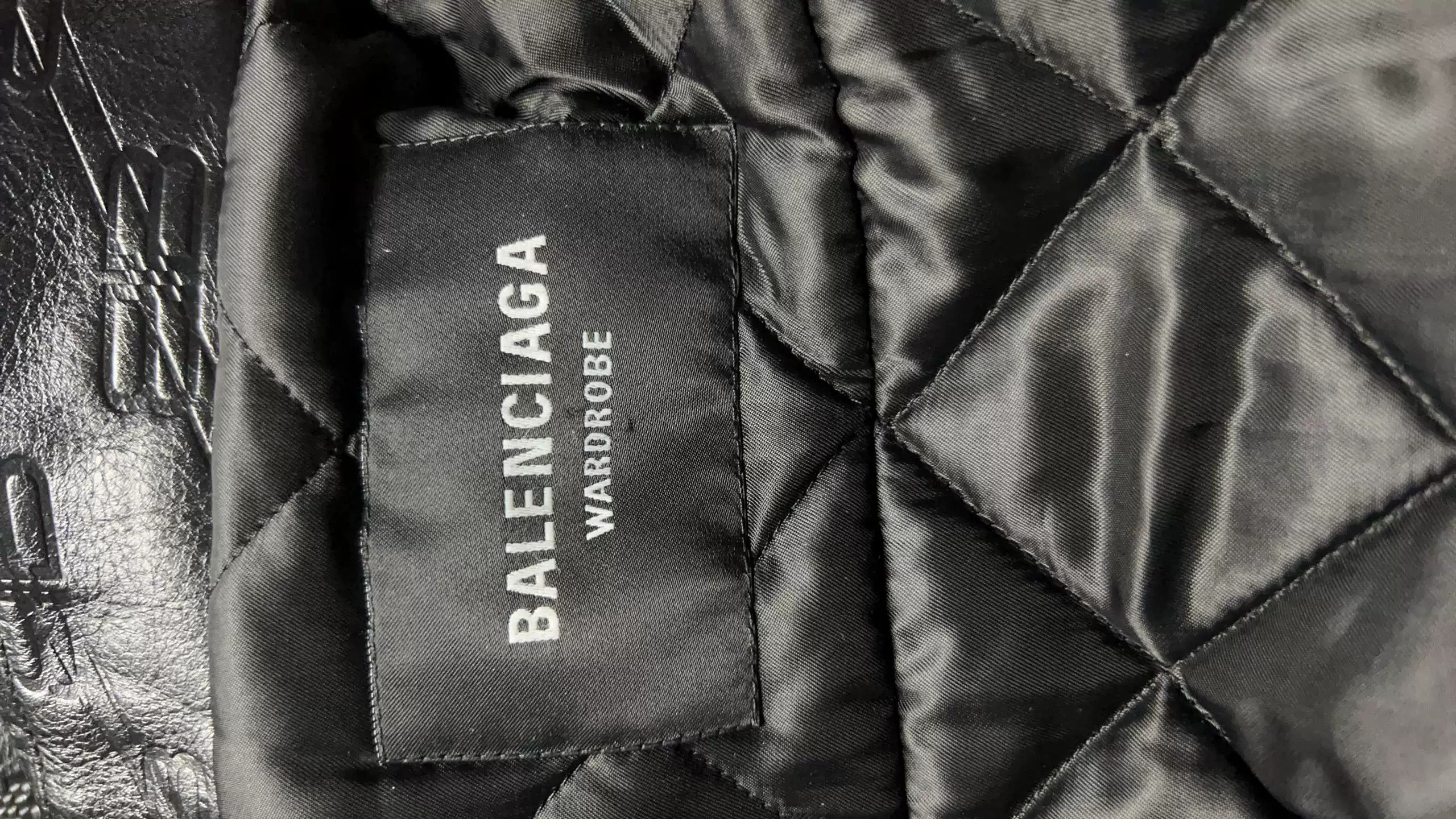 Balenciaga Balenciaga Black Logo Leather Jacket Size US S / EU 44-46 / 1 - 9 Thumbnail